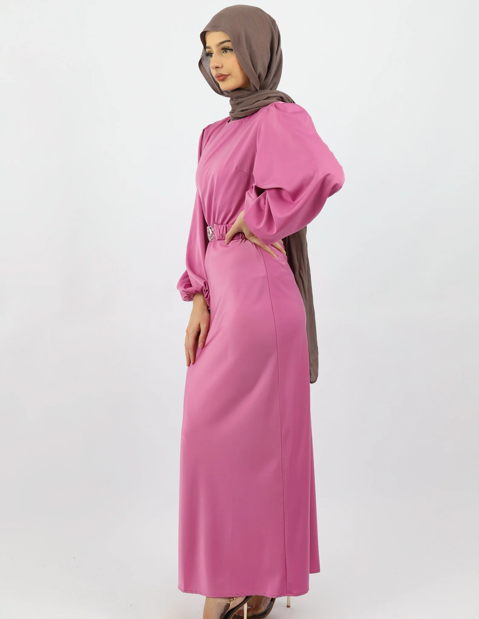 Escape Maysoon Satin Dress - Image 5