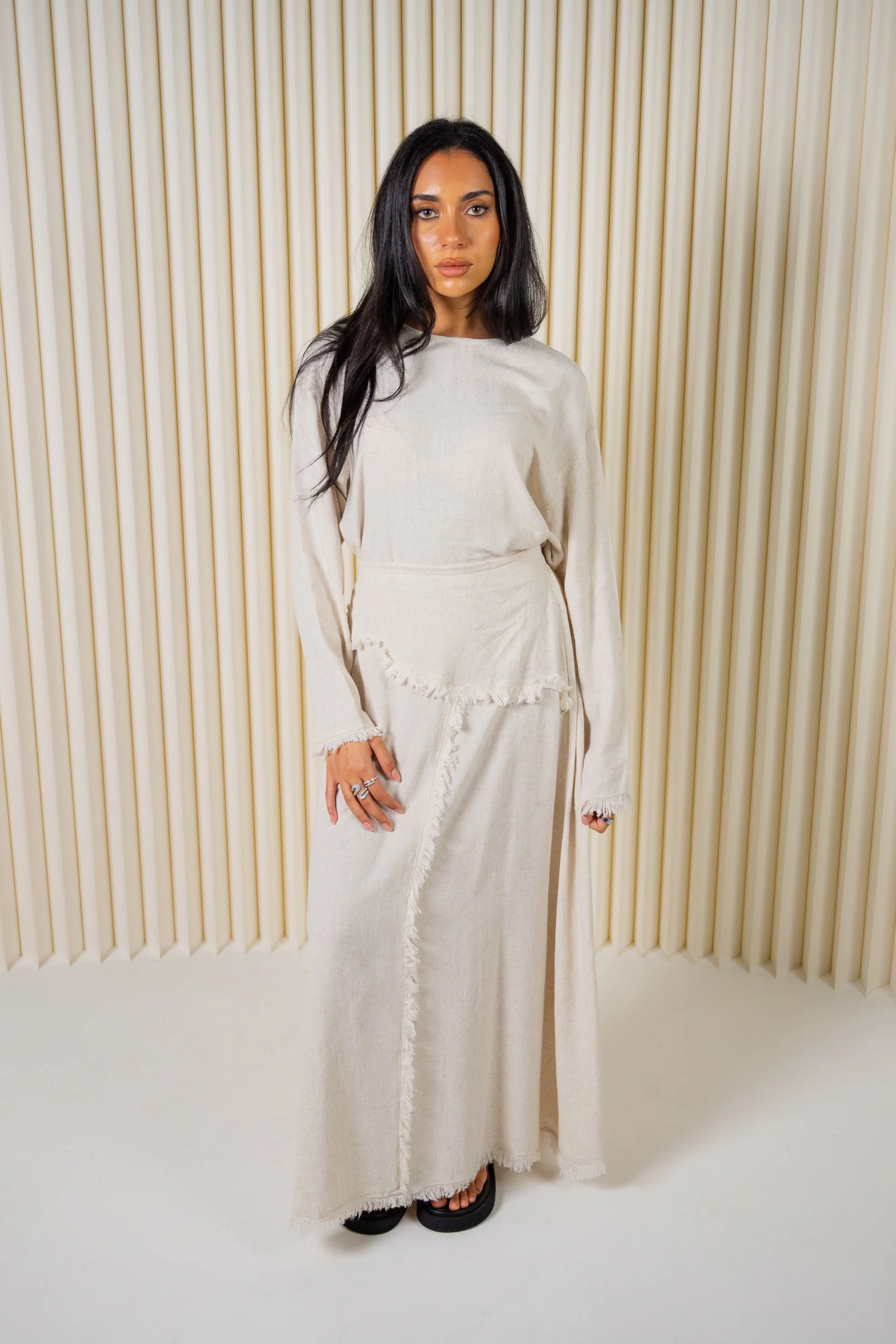 Evaline linen Skirt & Top Set - Image 7