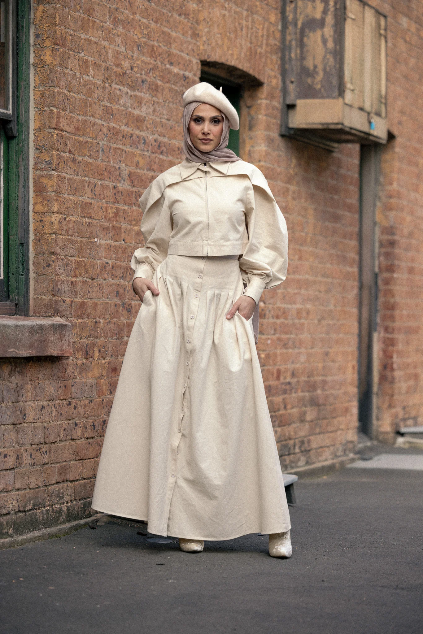 Farah Button Detailed Maxi Skirt - Image 2