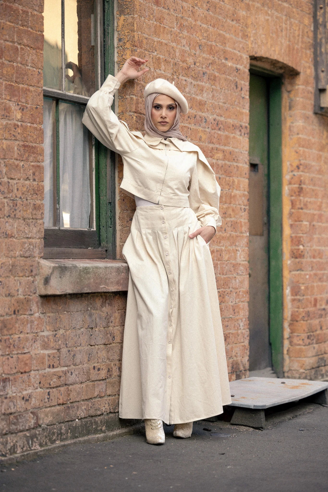Farah Button Detailed Maxi Skirt - Image 3