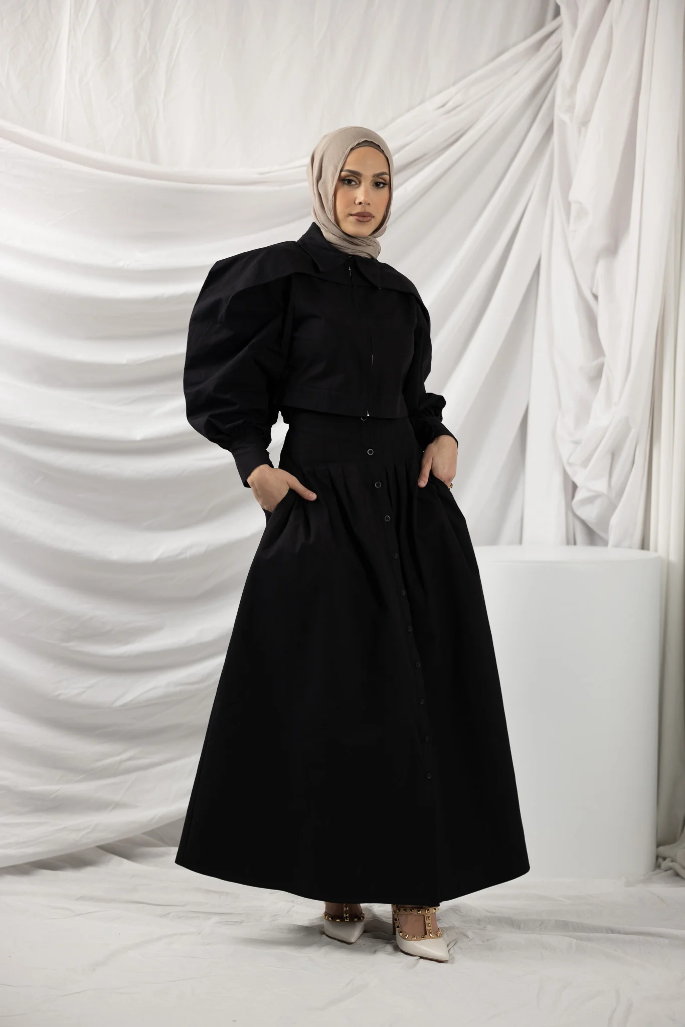 Farah Button Detailed Maxi Skirt - Image 8