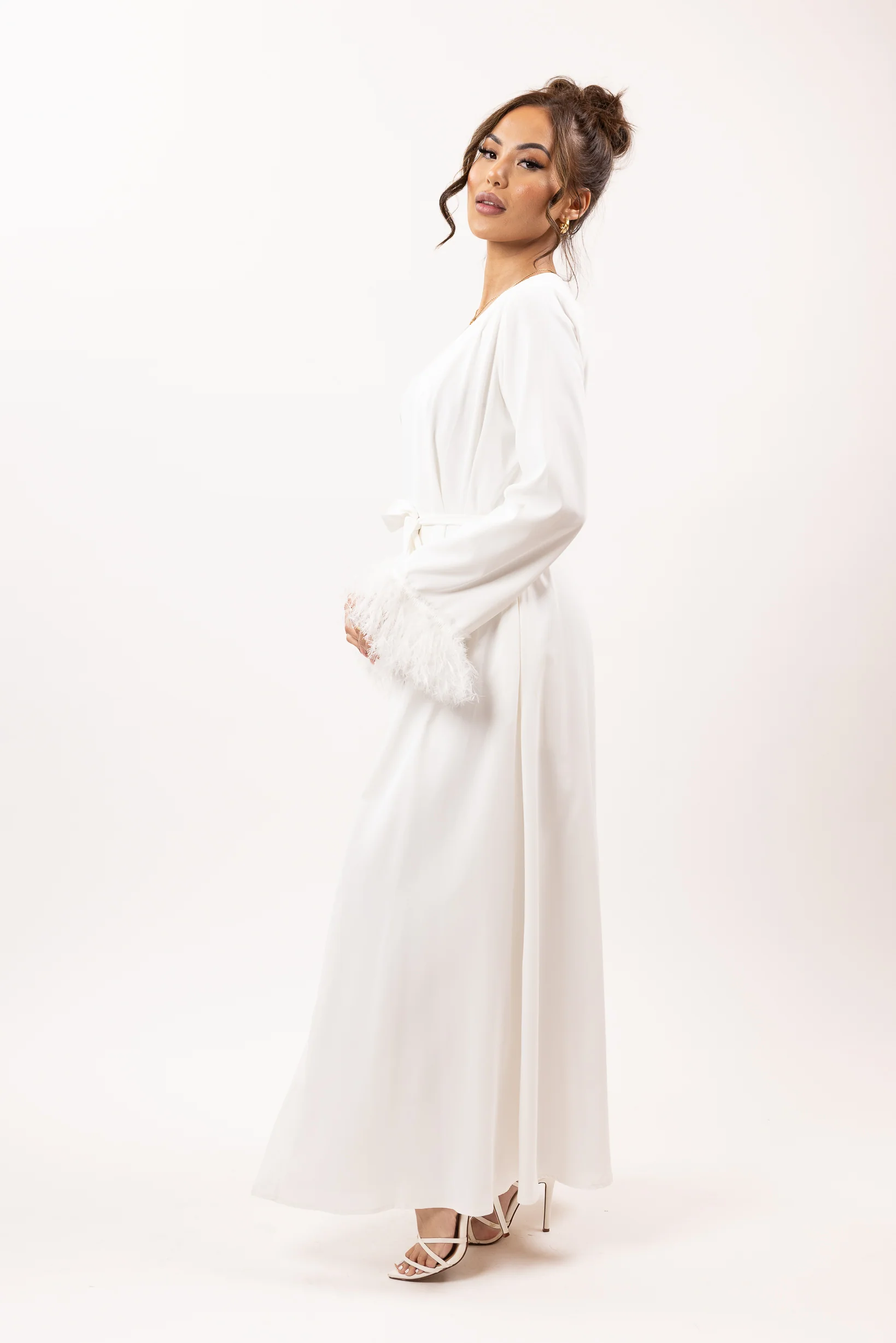 Hanna Feather Sleeve 2pc Set - Image 3
