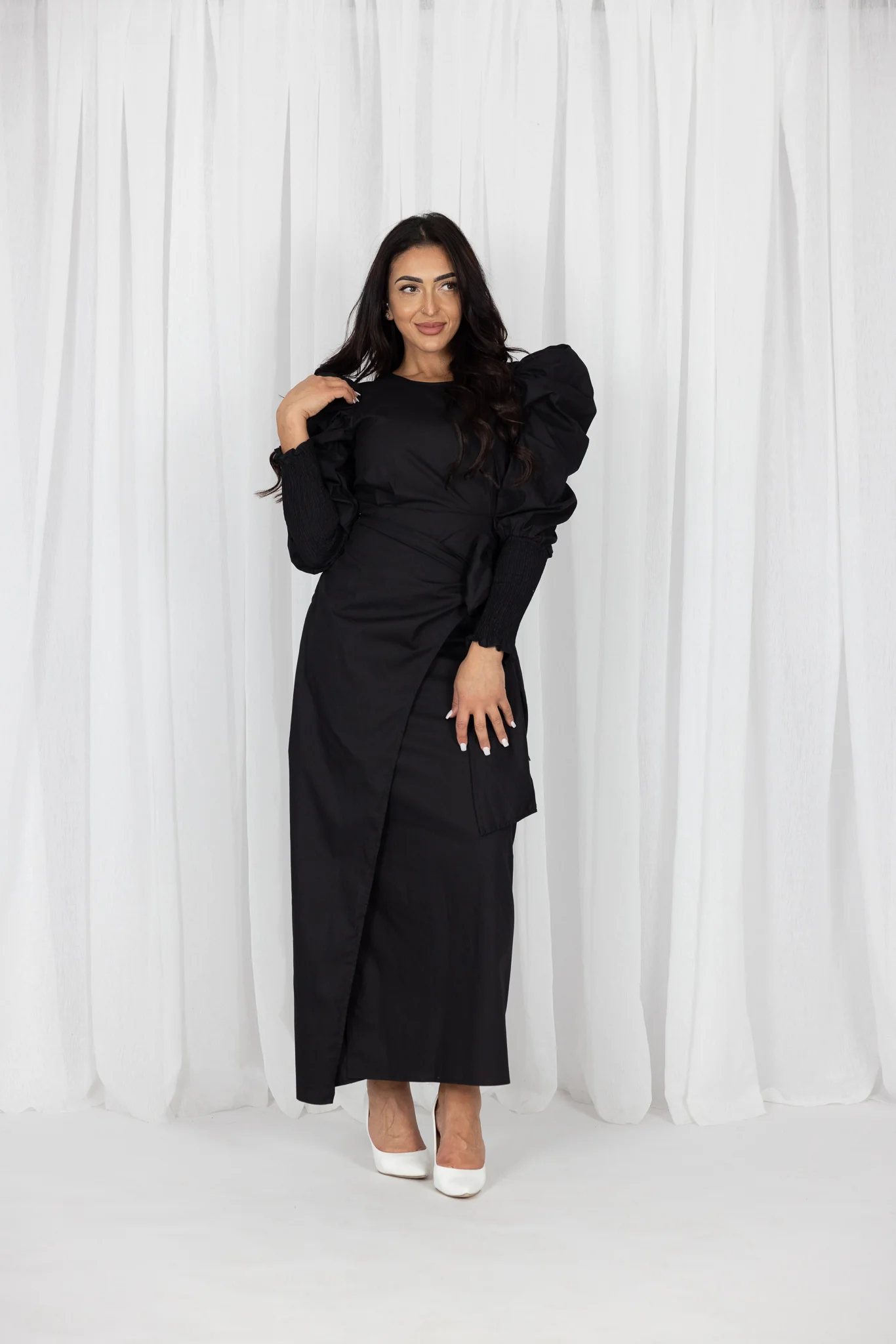 Harlow Puff Sleeve Maxi Dress - Image 10