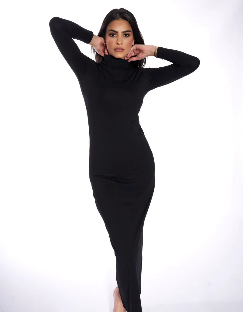High Neck Body Dress