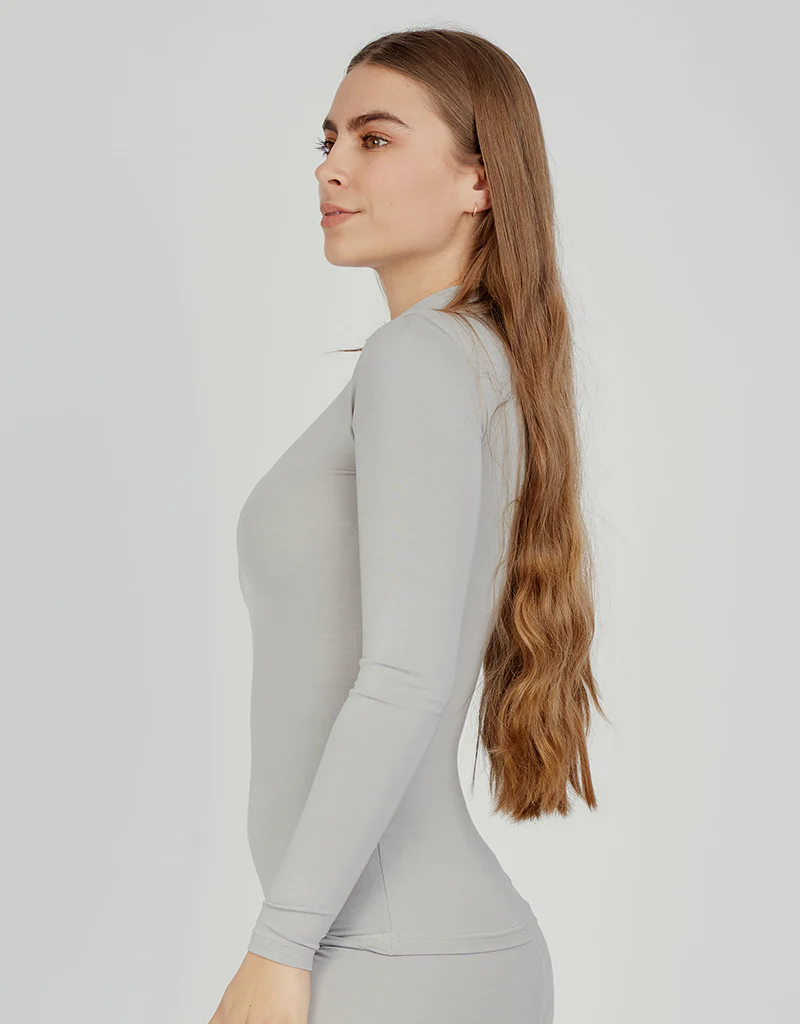 High Neck Cotton Body Top - Light Shades - Image 15