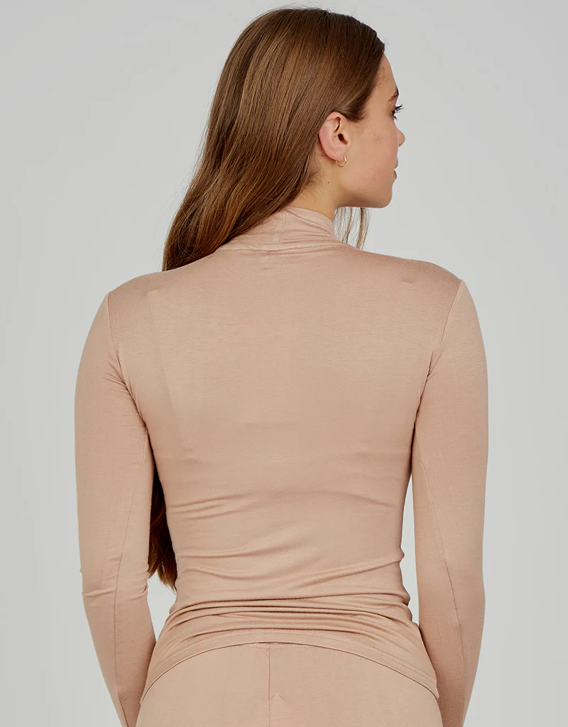High Neck Cotton Body Top - Light Shades - Image 26