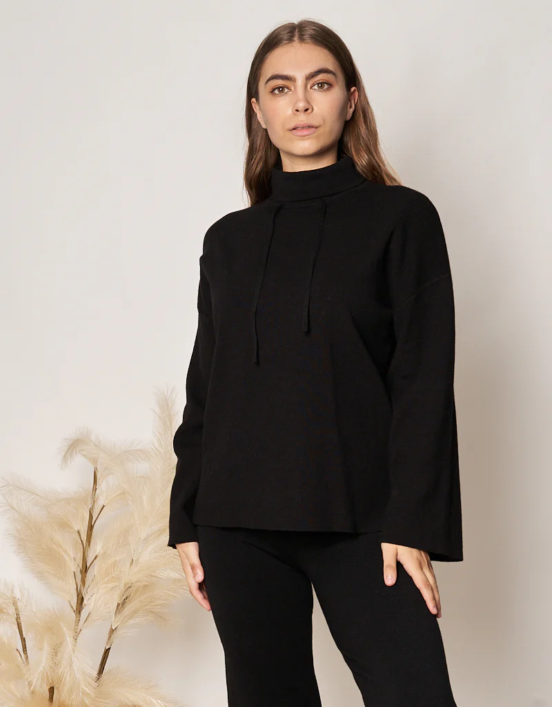 High Neck Drawstring