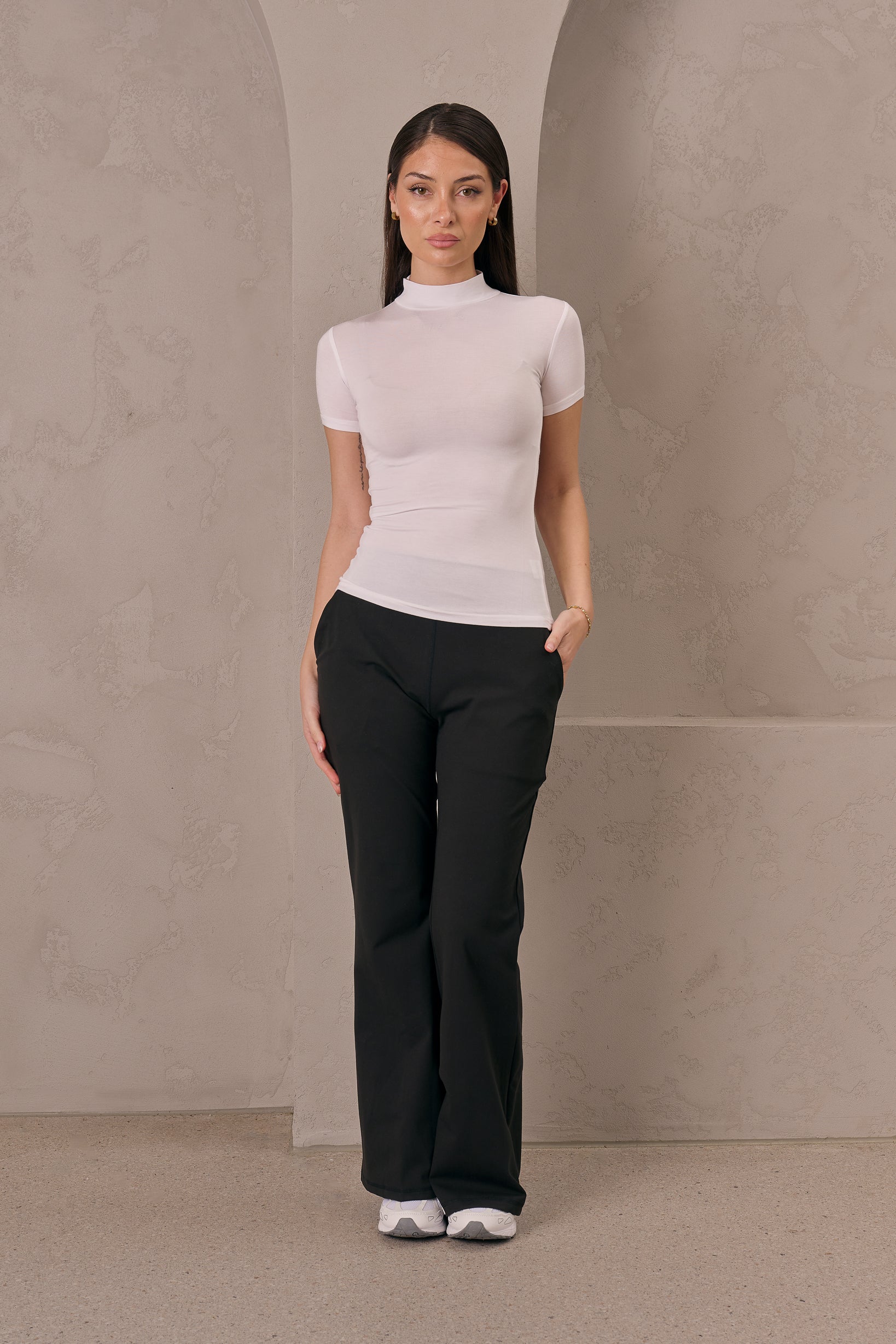 High Neck Tee Body Top - Image 2
