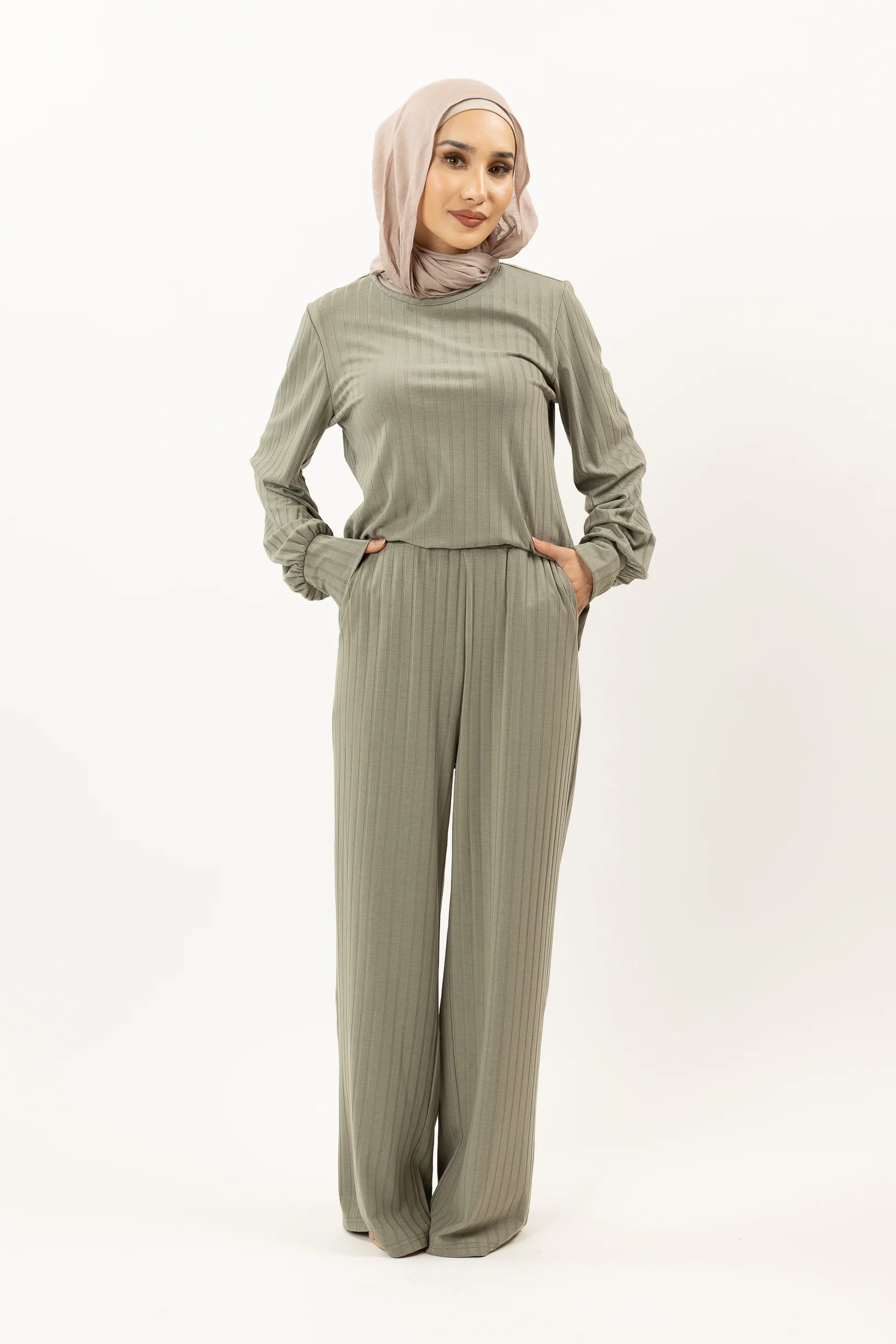 Hilda Ribbed Pants - Image 2