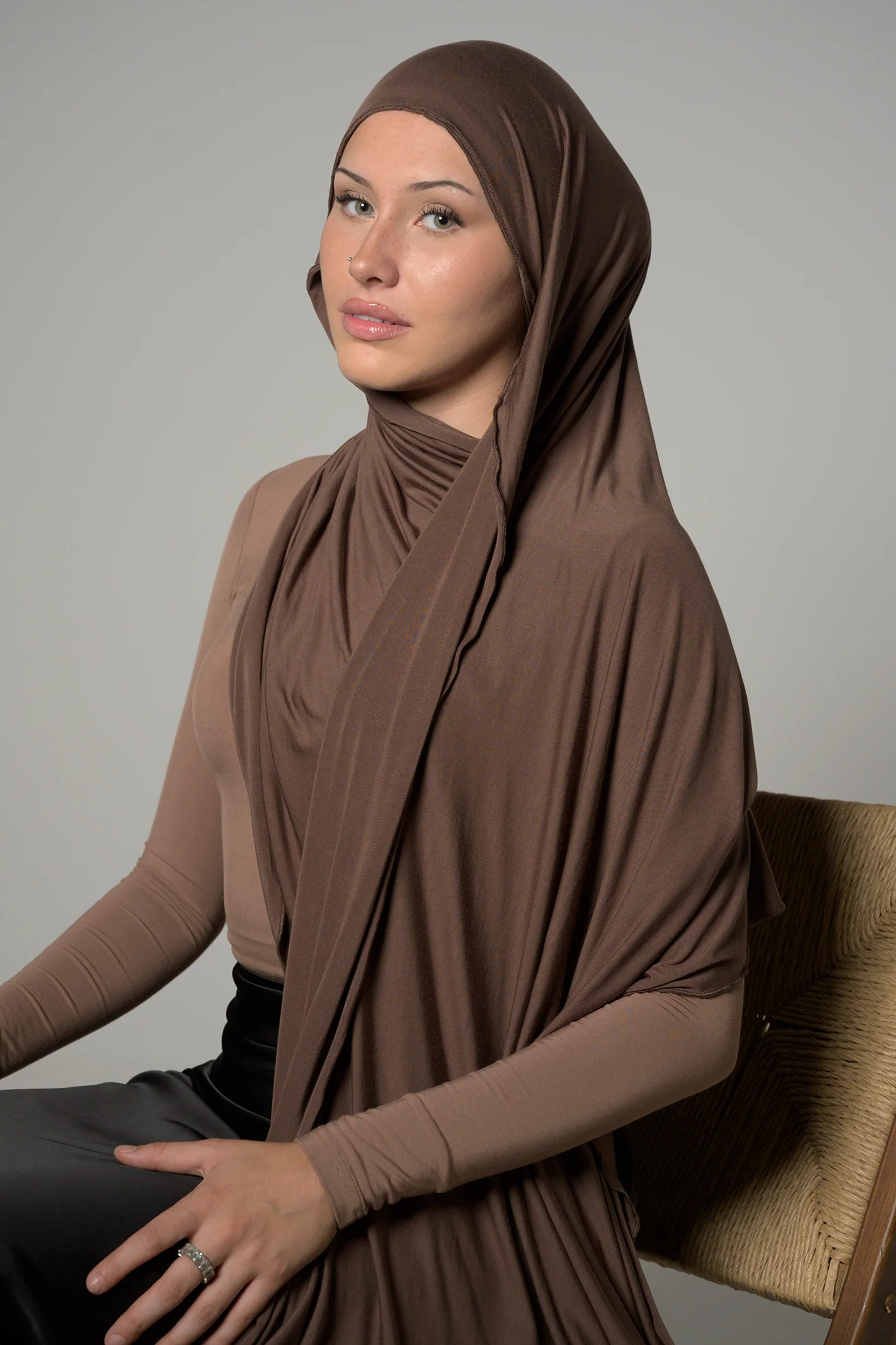 Instant Jersey Hijab - Dark Shades - Image 4