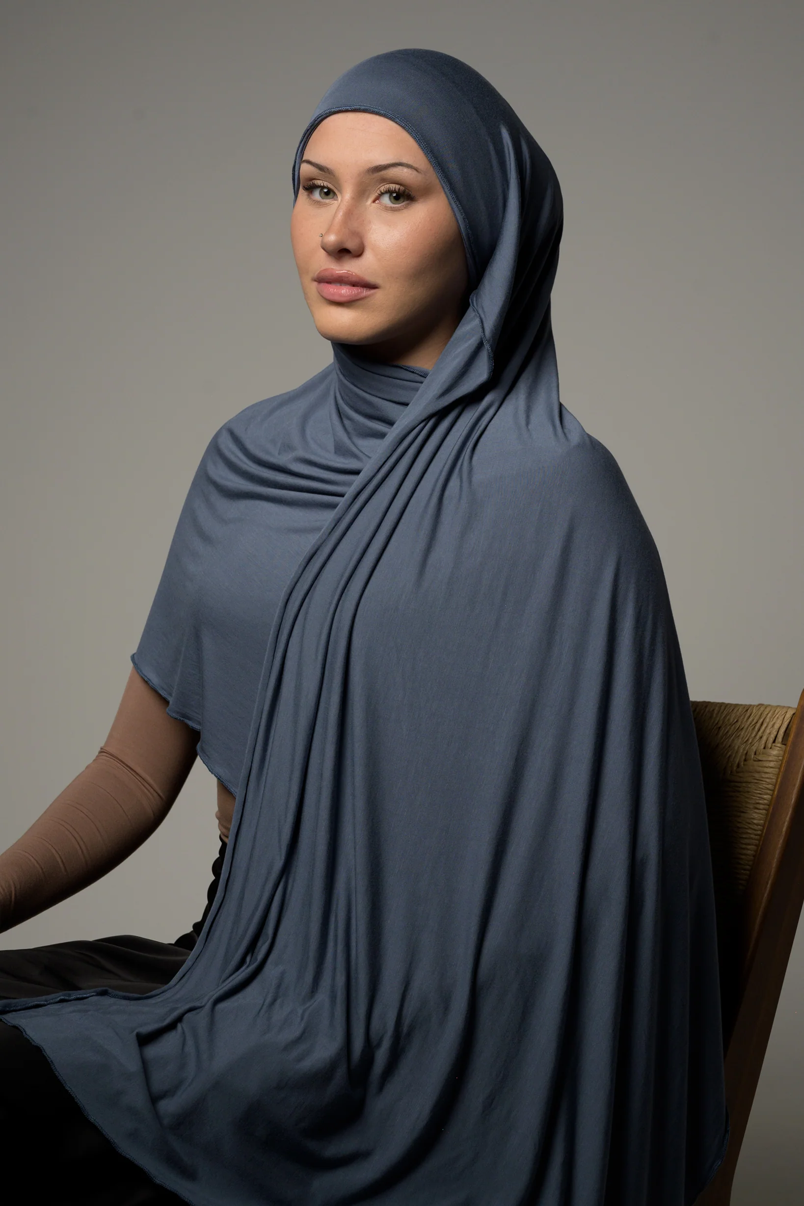 Instant Jersey Hijab - Dark Shades - Image 5