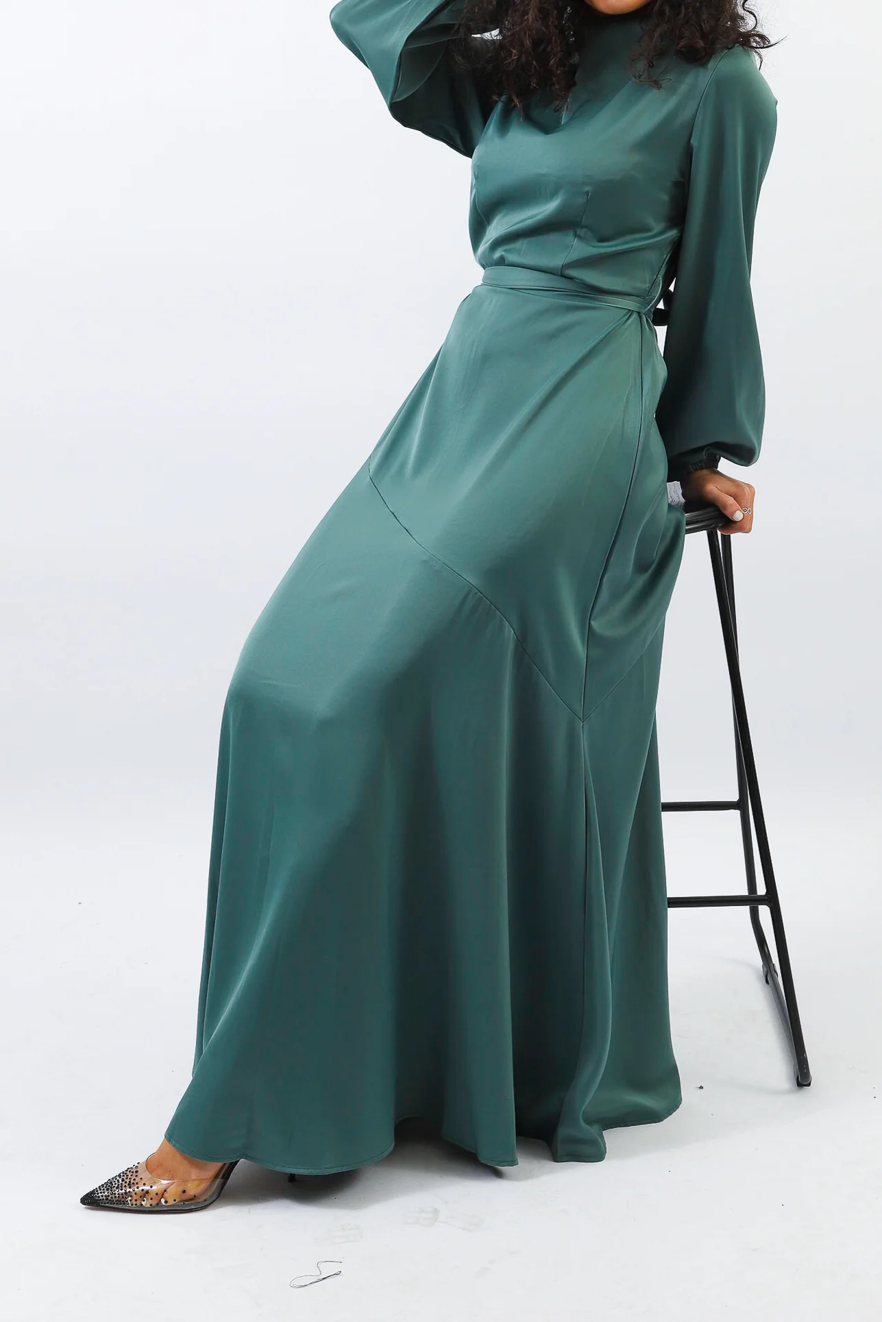 Jaya Satin Maxi Dress - Image 12