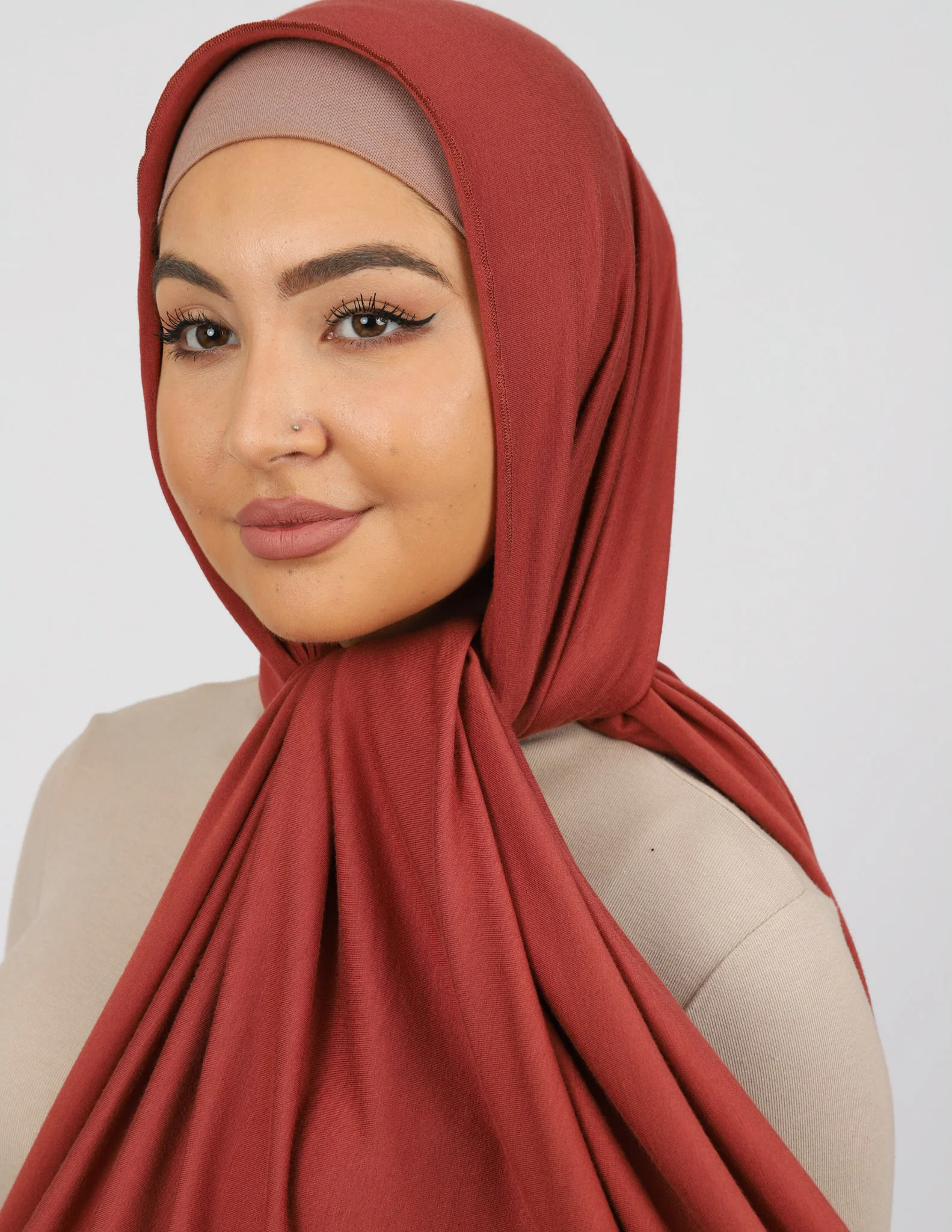 Jersey Scarf - Shades of Brown - Image 4