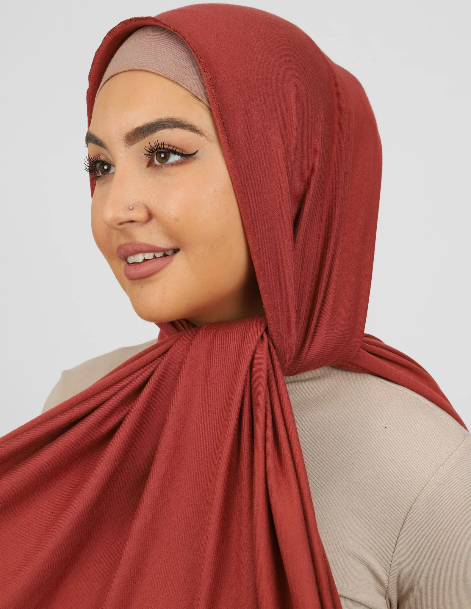 Jersey Scarf - Shades of Brown - Image 5