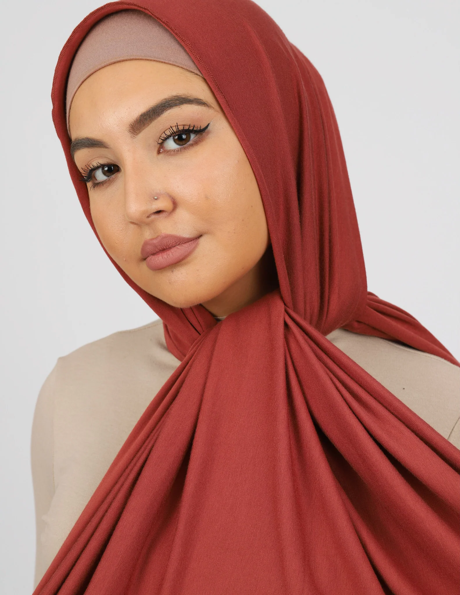 Jersey Scarf - Shades of Brown - Image 6