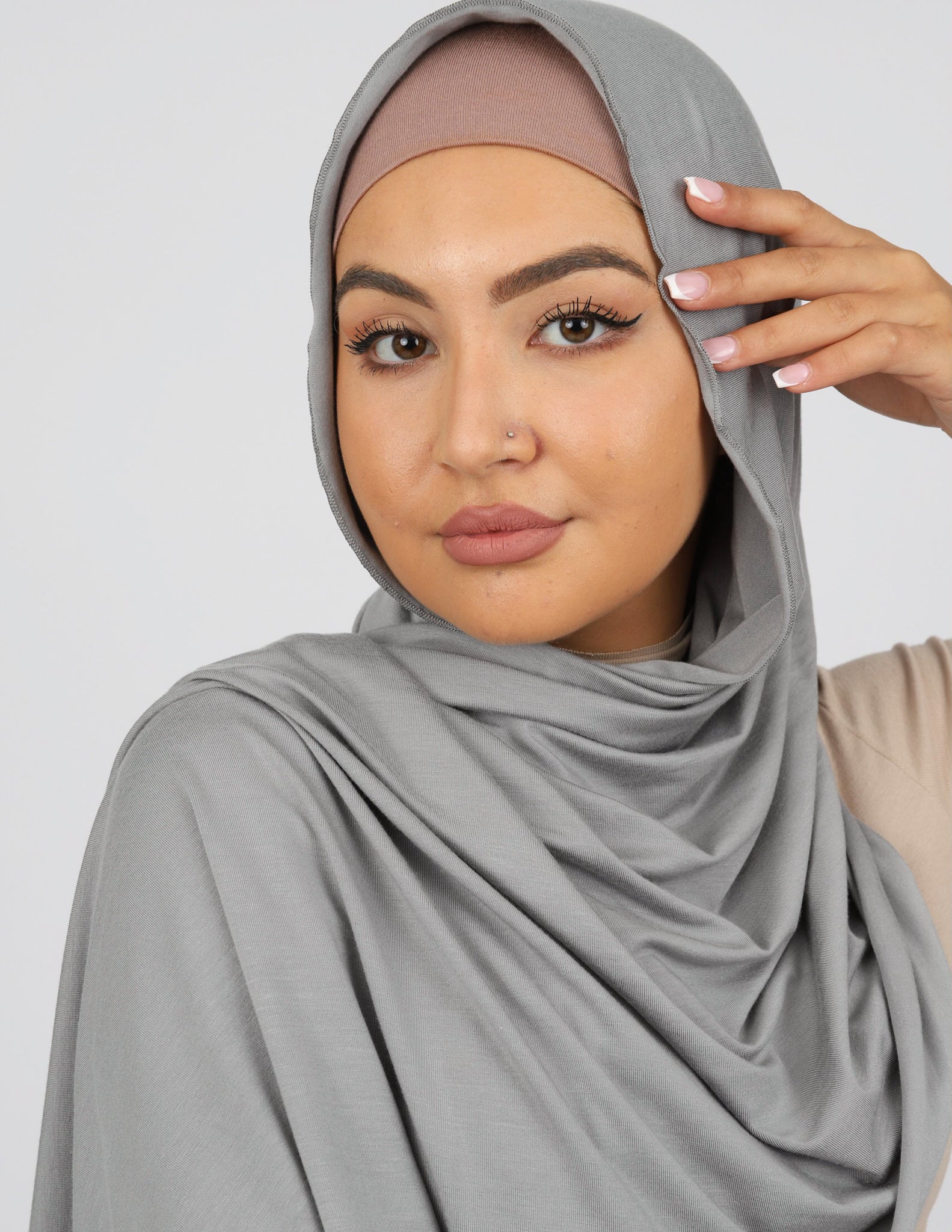 Jersey Scarf - Shades of Grey - Image 3
