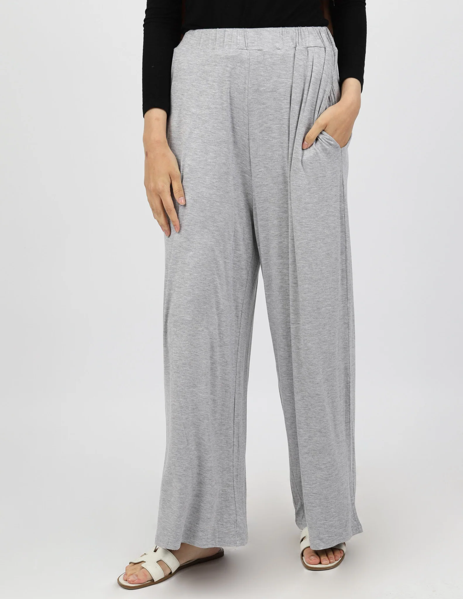 Jersey Wide Leg Pants - Image 10