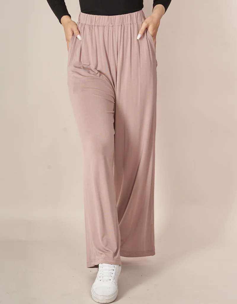 Jersey Wide Leg Pants - Image 17
