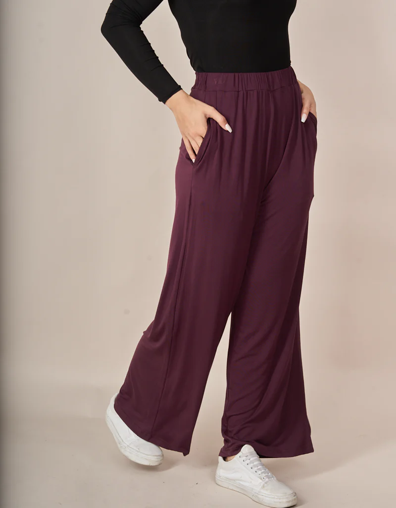 Jersey Wide Leg Pants - Image 18