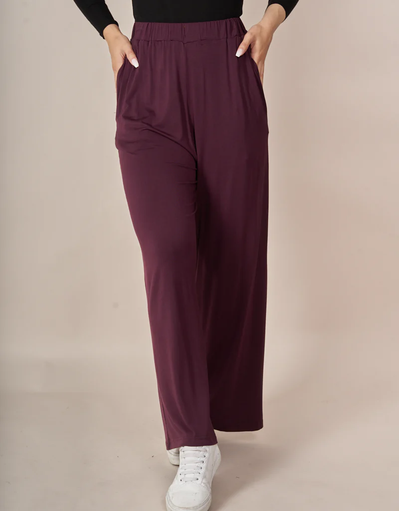 Jersey Wide Leg Pants - Image 19