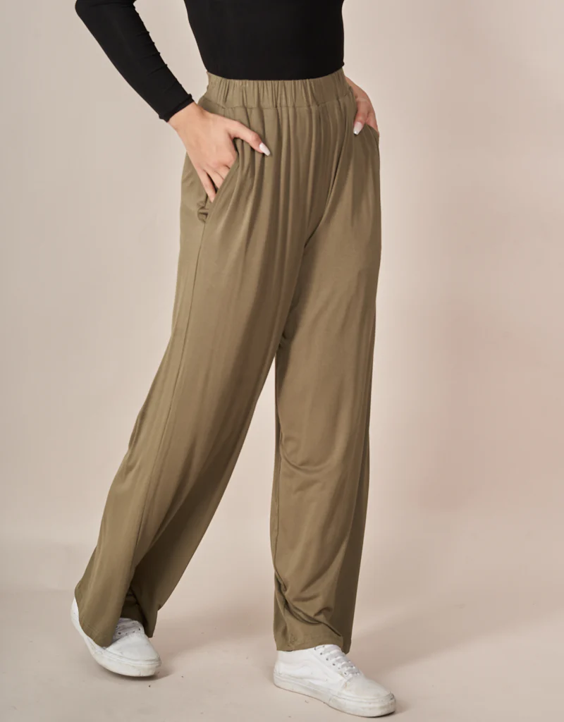 Jersey Wide Leg Pants - Image 22