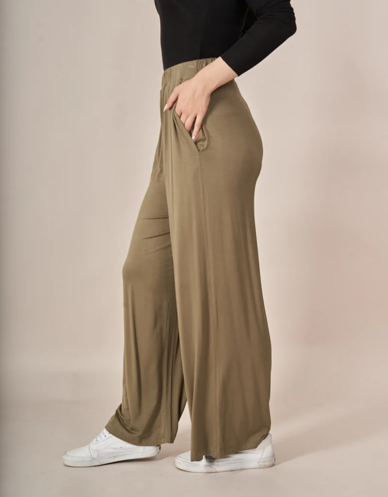 Jersey Wide Leg Pants - Image 23
