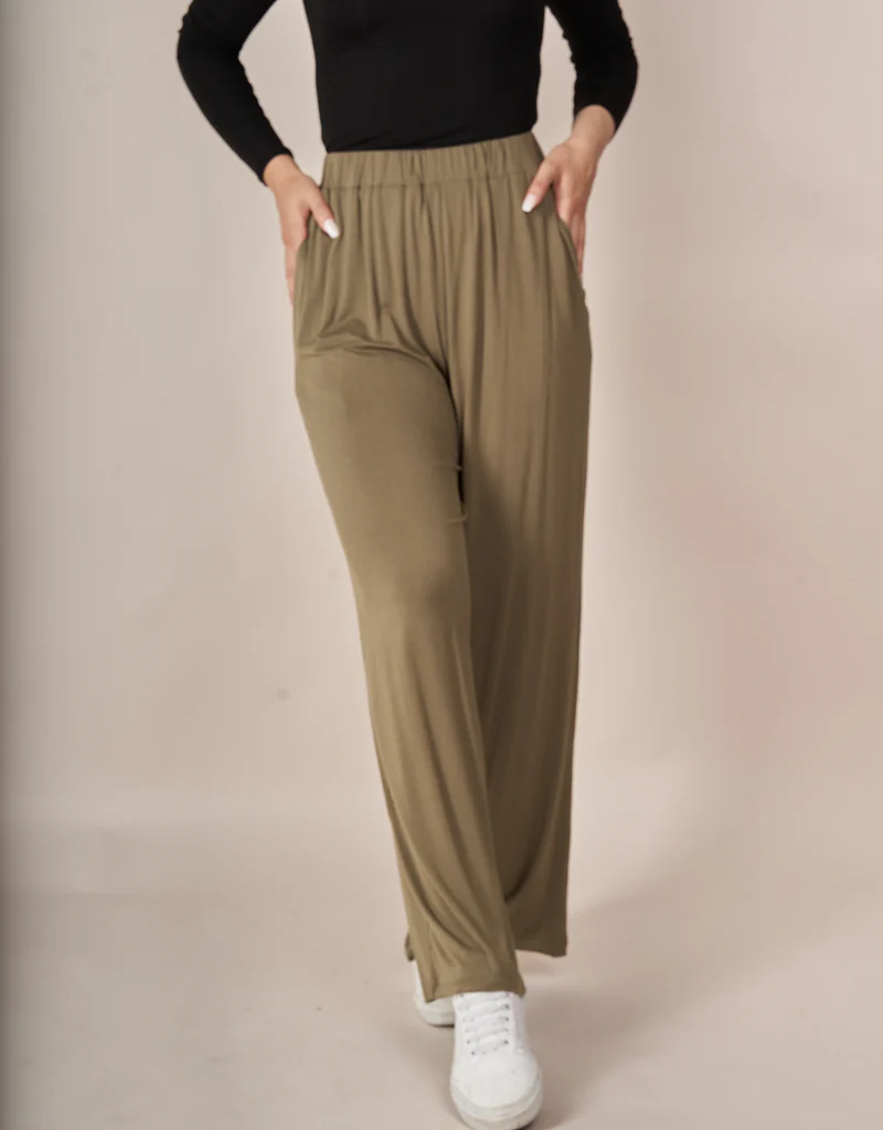 Jersey Wide Leg Pants - Image 25