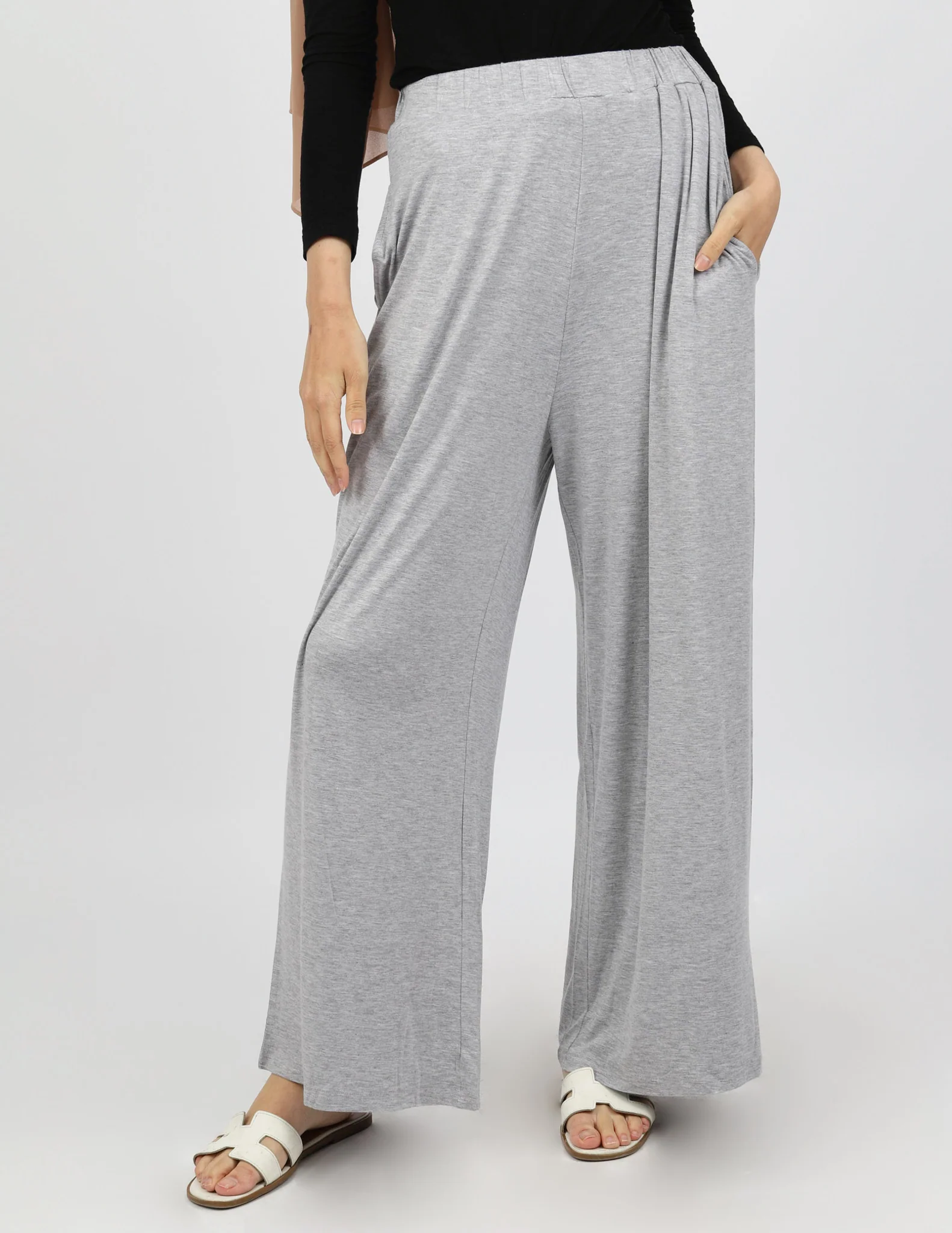 Jersey Wide Leg Pants - Image 9
