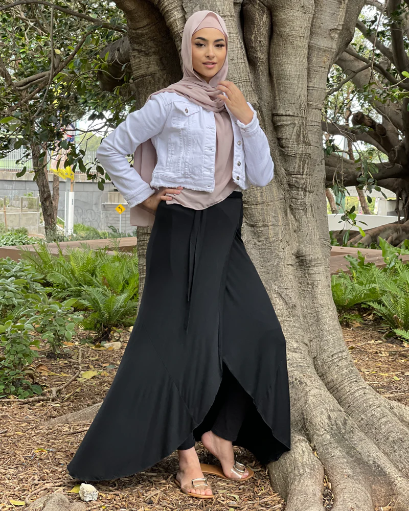 Jersey Wrap Skirt - Image 3