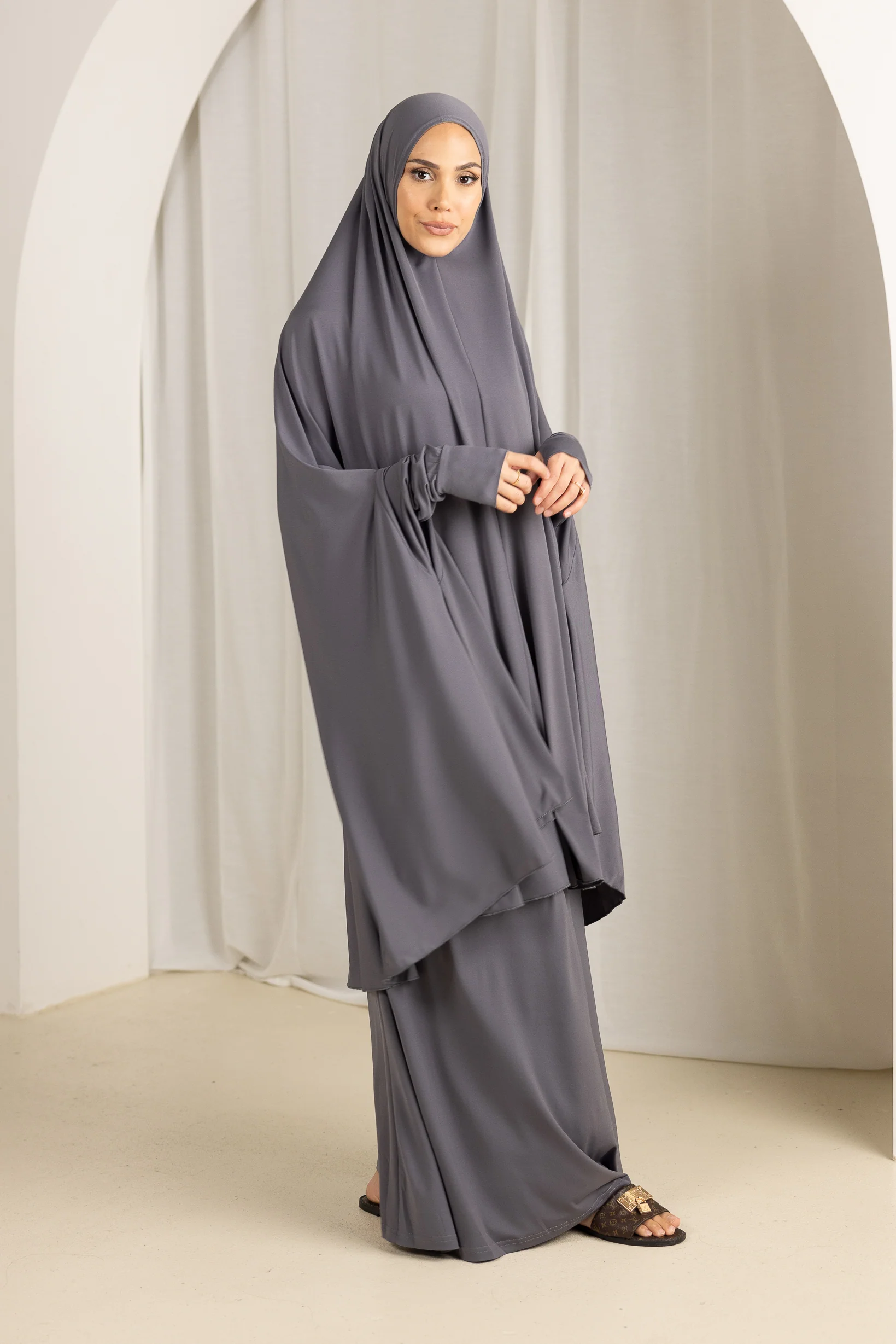 Jilbab Prayer Set - Shades of Grey - Image 6