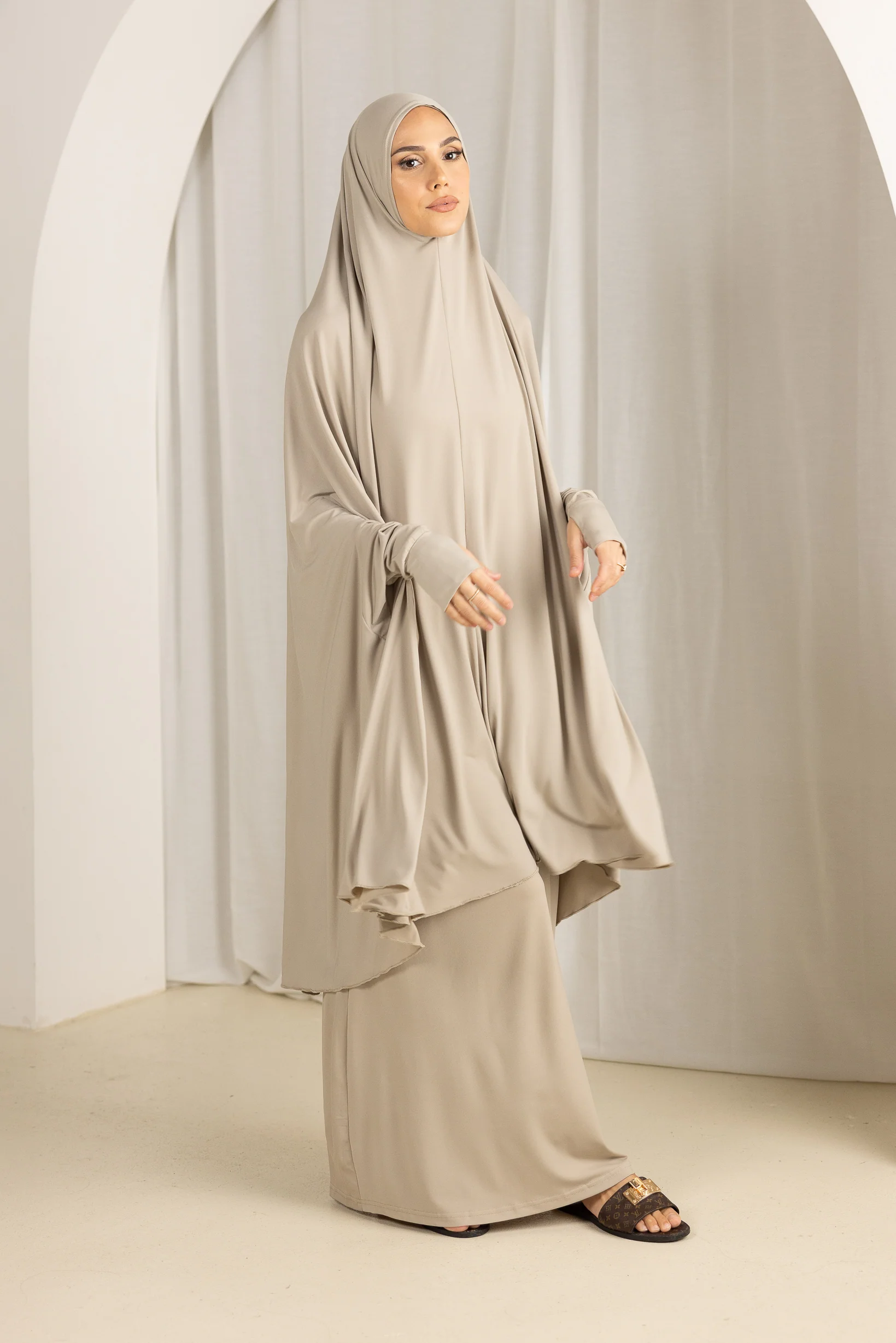 Jilbab Prayer Set - Shades of Nude - Image 5
