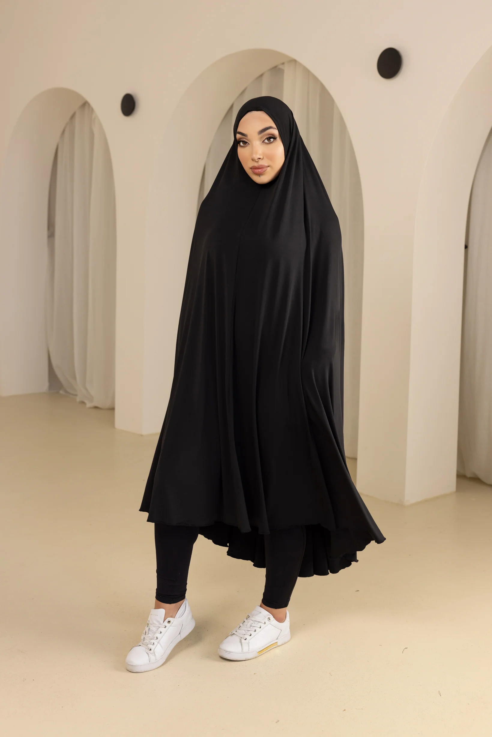 Jilbab No Sleeve Smooth Fit - Shades of Black - Image 3