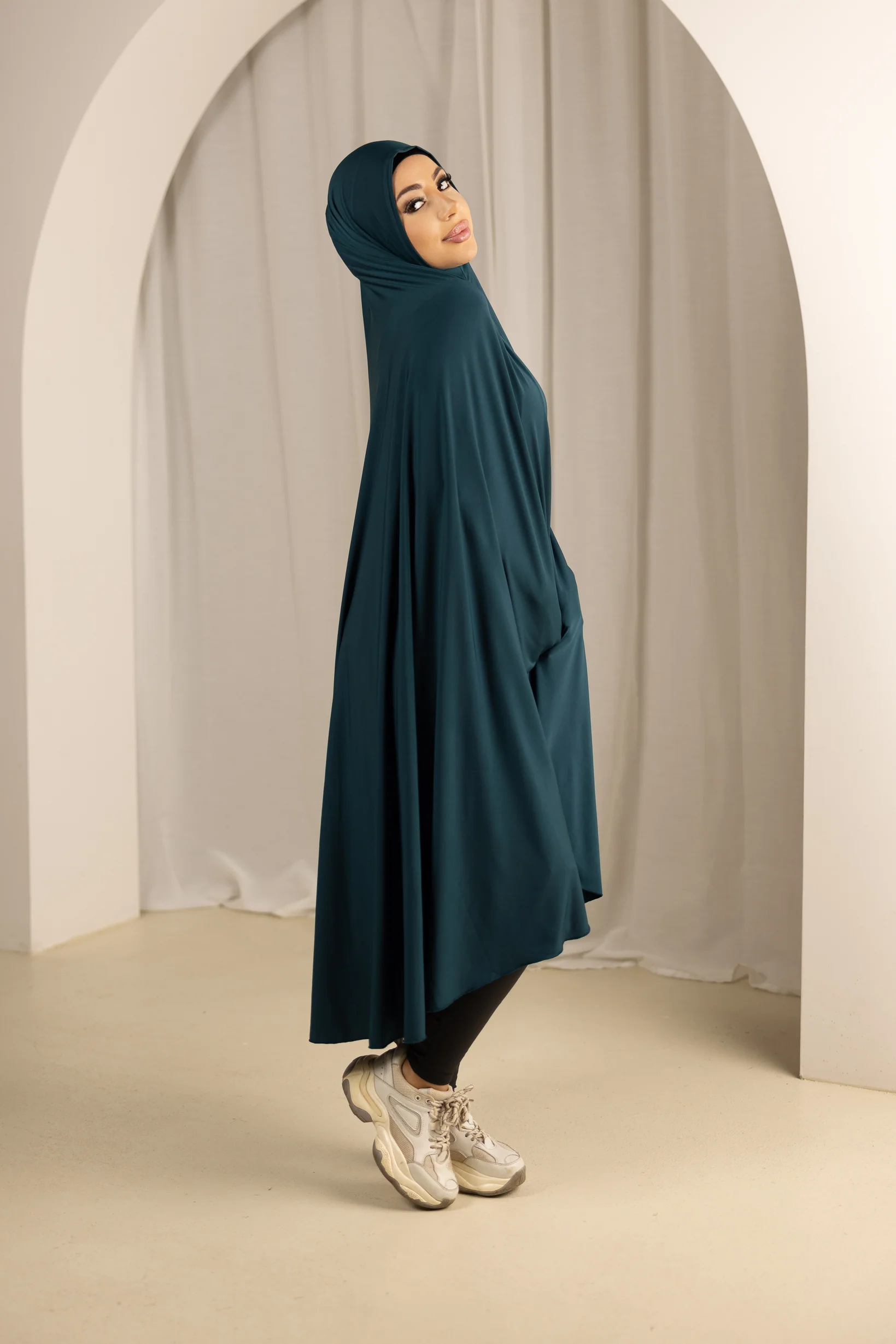 Jilbab No Sleeve Smooth Fit - Shades of Blue - Image 11