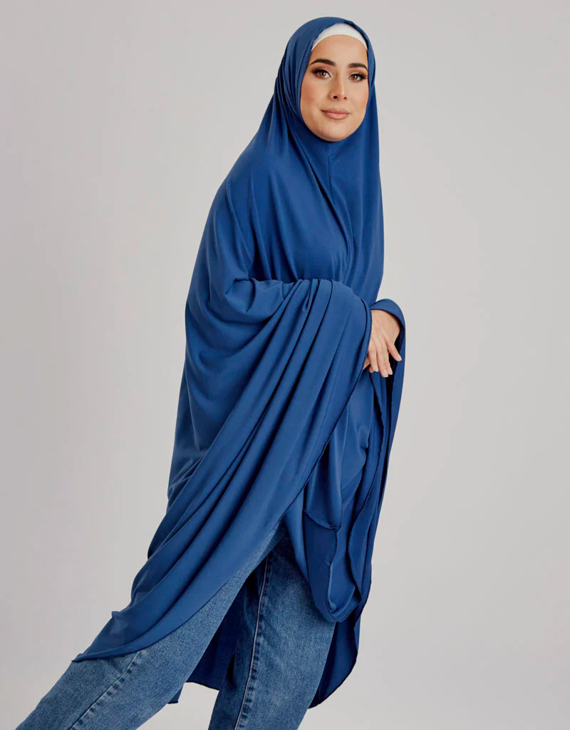 Jilbab No Sleeve Smooth Fit - Shades of Blue - Image 24