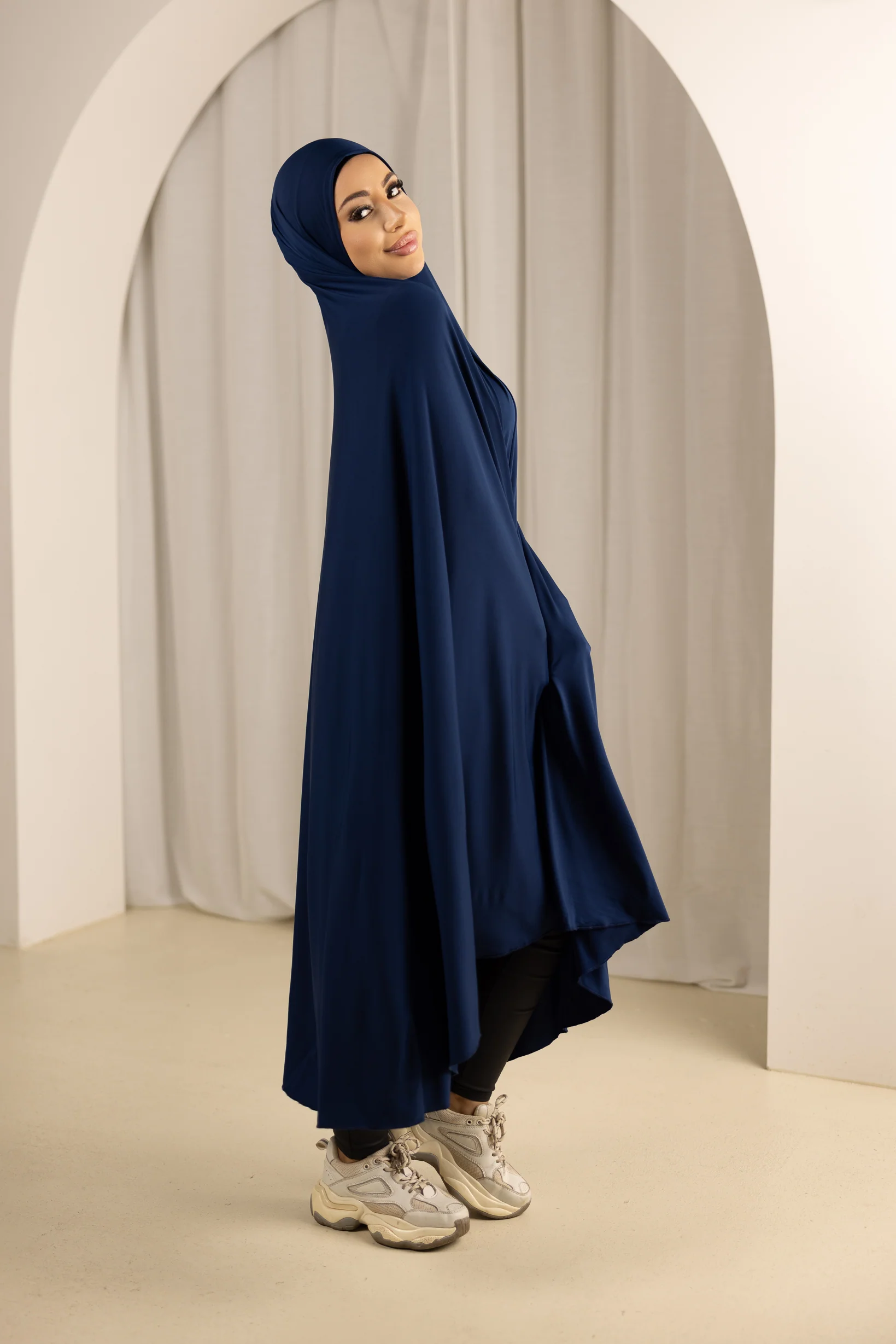 Jilbab No Sleeve Smooth Fit - Shades of Blue - Image 6