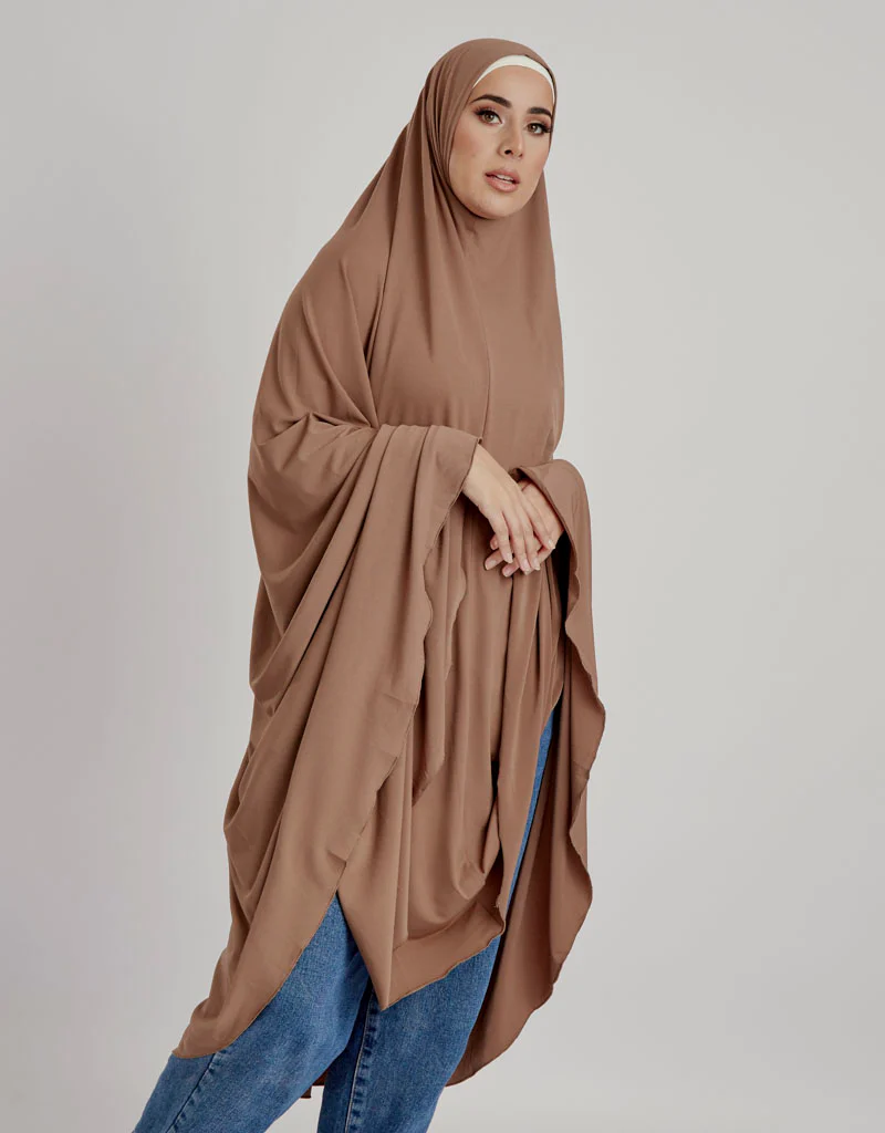 Jilbab No Sleeve Smooth Fit - Shades of Brown - Image 14