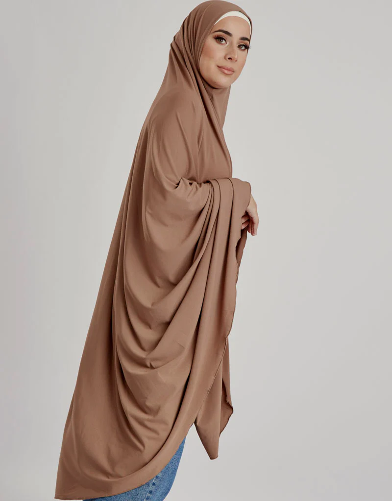 Jilbab No Sleeve Smooth Fit - Shades of Brown - Image 15