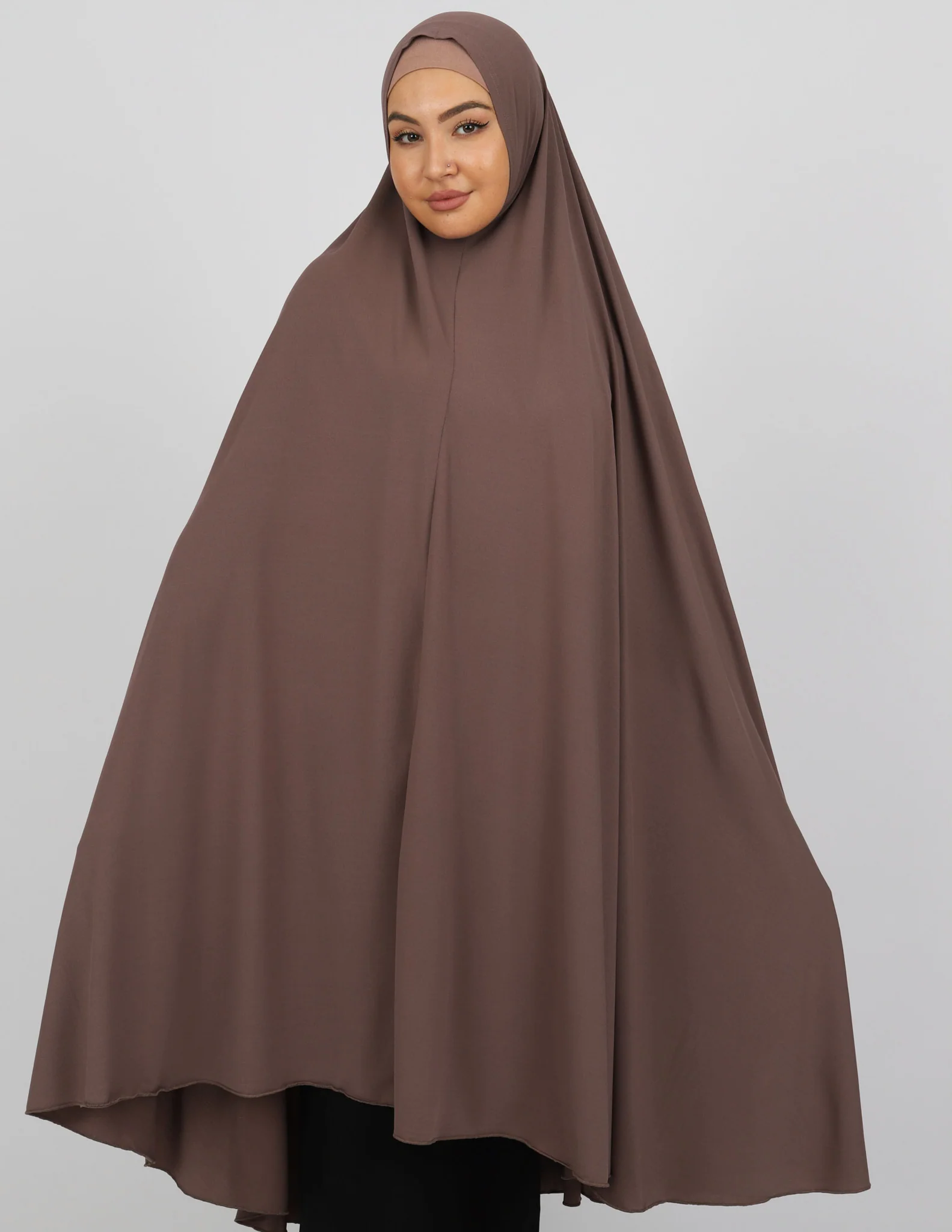Jilbab No Sleeve Smooth Fit - Shades of Brown - Image 18