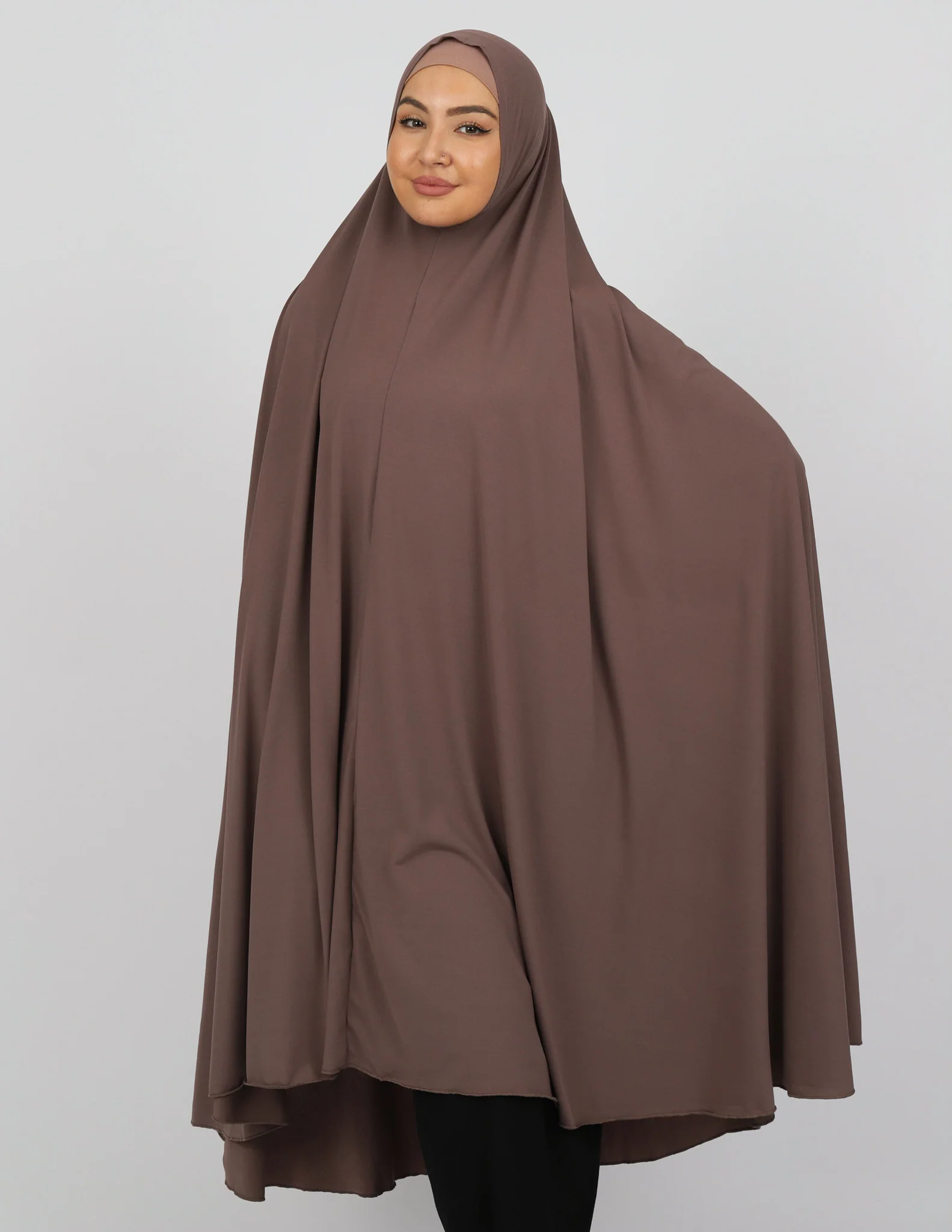 Jilbab No Sleeve Smooth Fit - Shades of Brown - Image 20