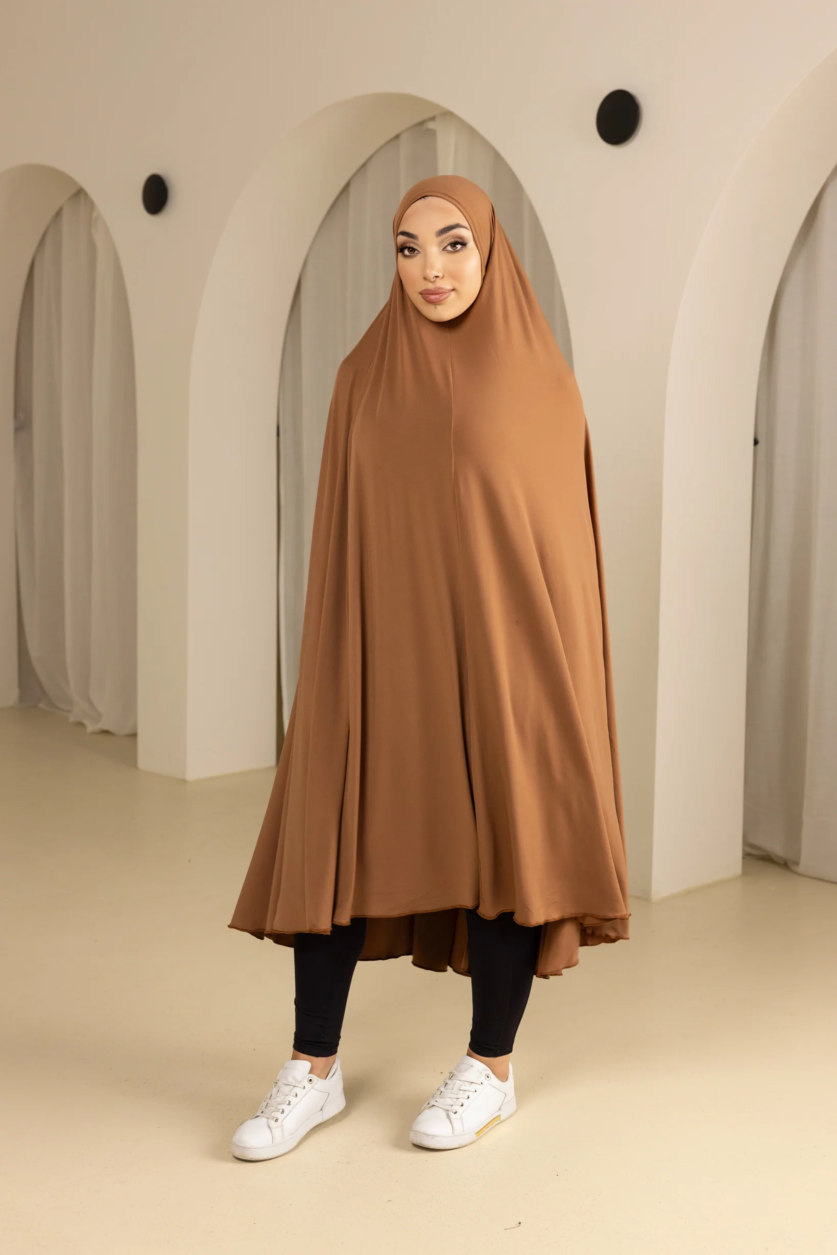 Jilbab No Sleeve Smooth Fit - Shades of Brown - Image 6