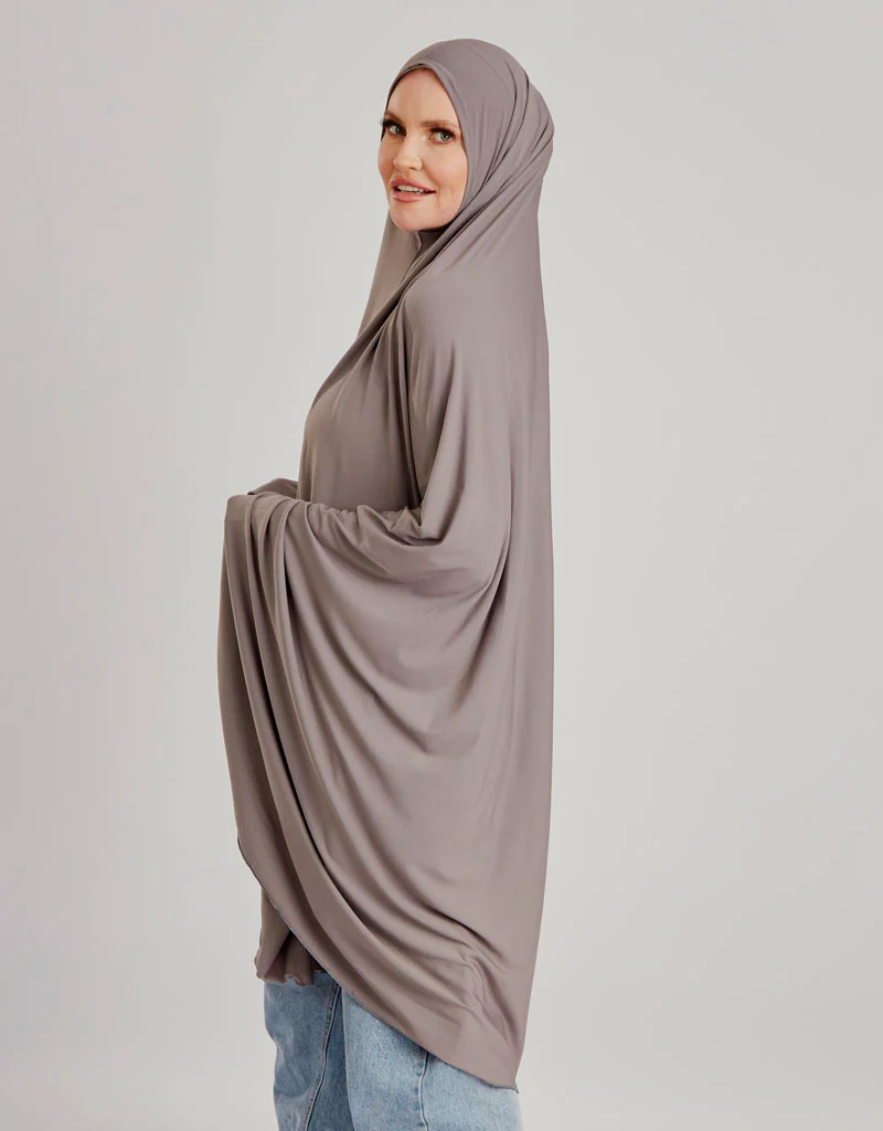 Jilbab No Sleeve Smooth Fit - Shades of Grey - Image 10