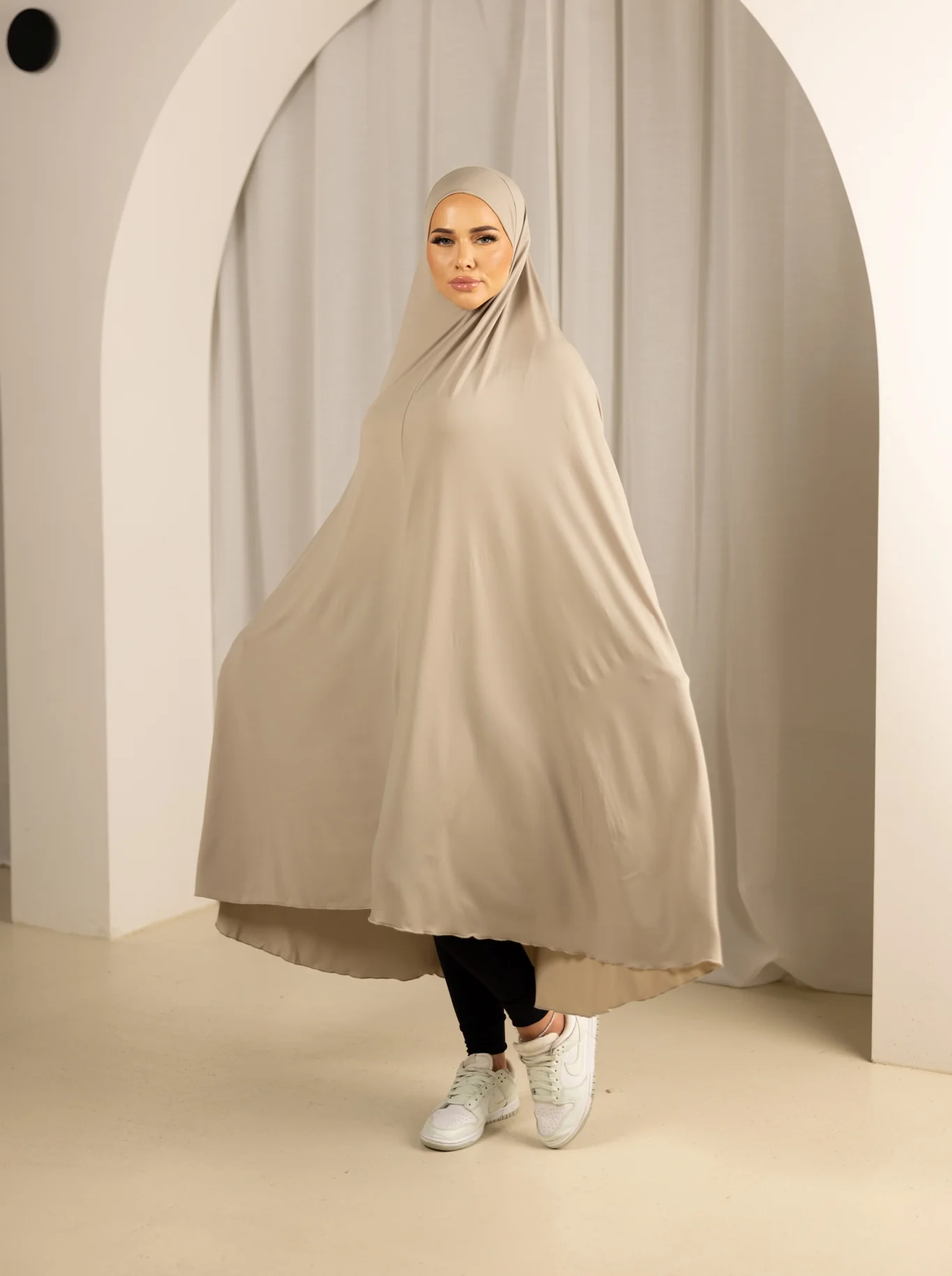 Jilbab No Sleeve Panel Fit - Shades of Nude - Image 12
