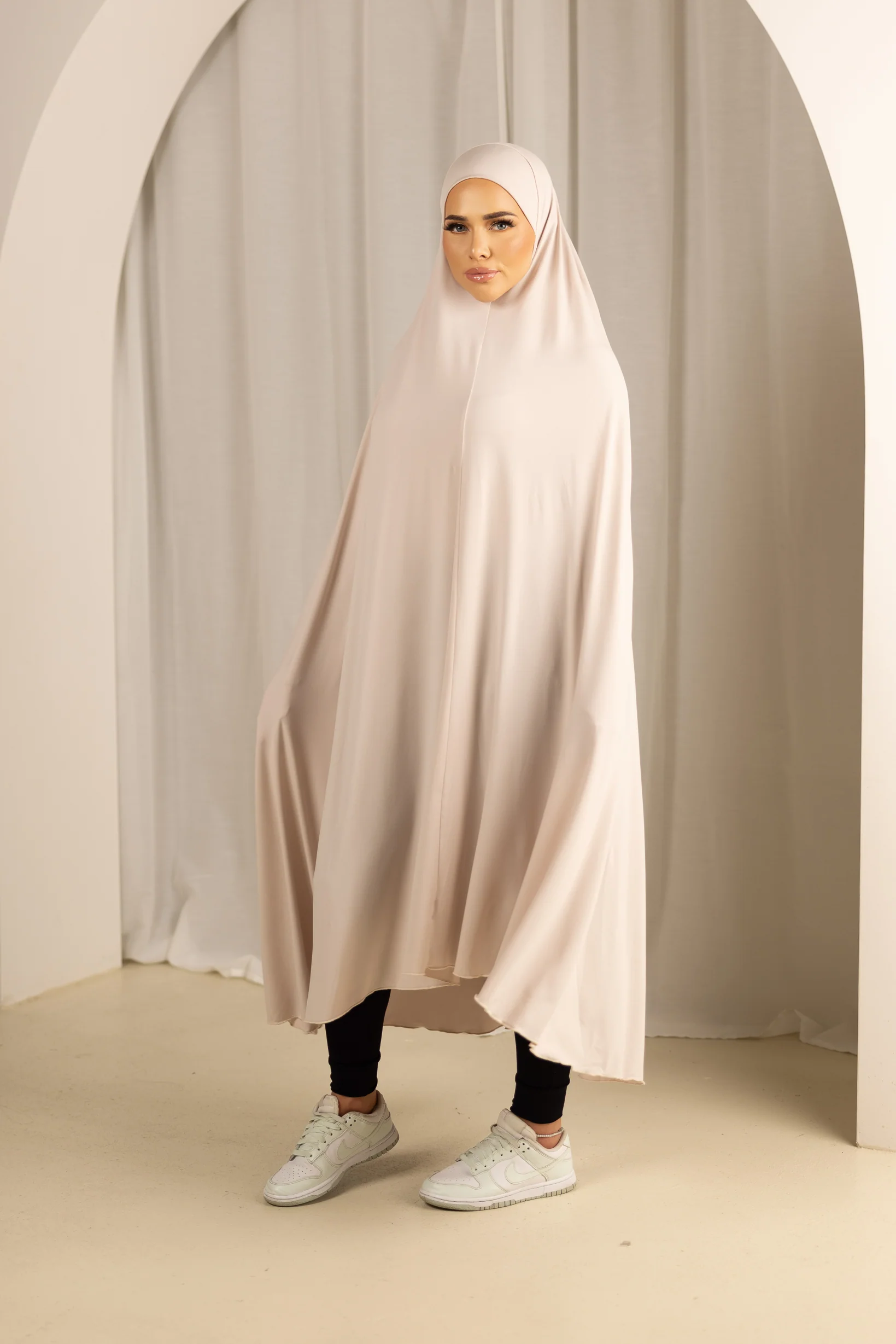 Jilbab No Sleeve Panel Fit - Shades of Nude - Image 3