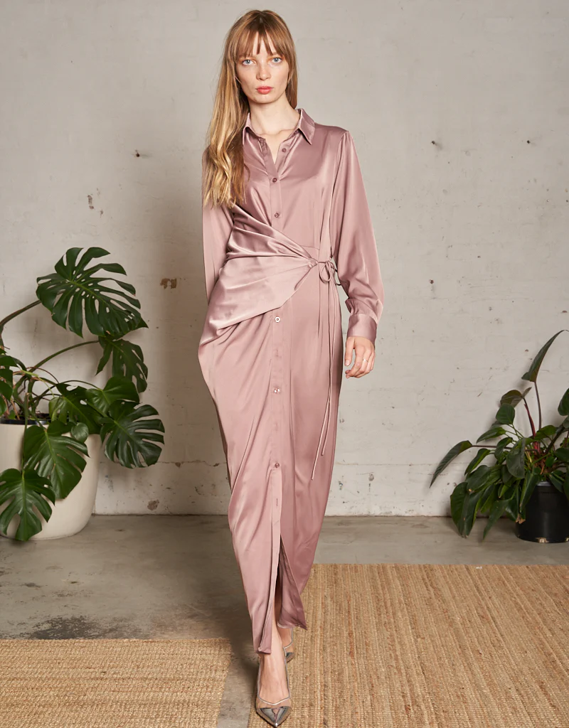 Jovial Gathered Tie Dress - Image 3