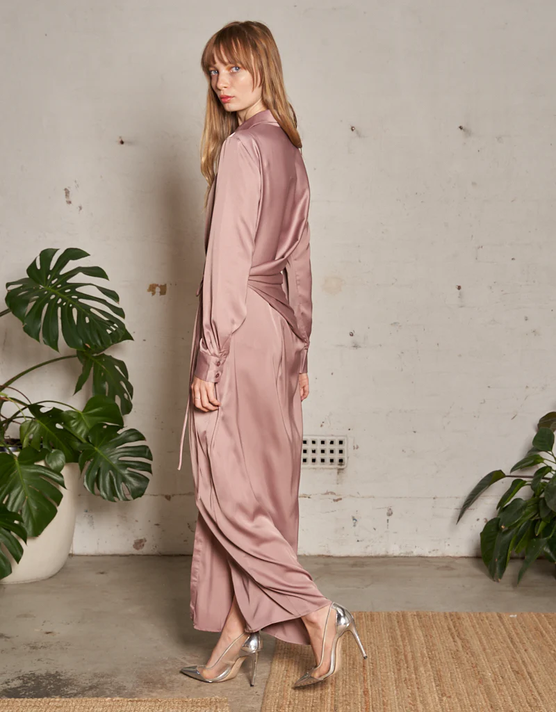 Jovial Gathered Tie Dress - Image 4