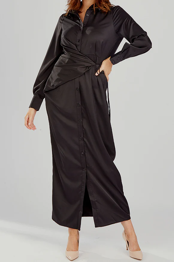 Jovial Gathered Tie Dress - Image 5