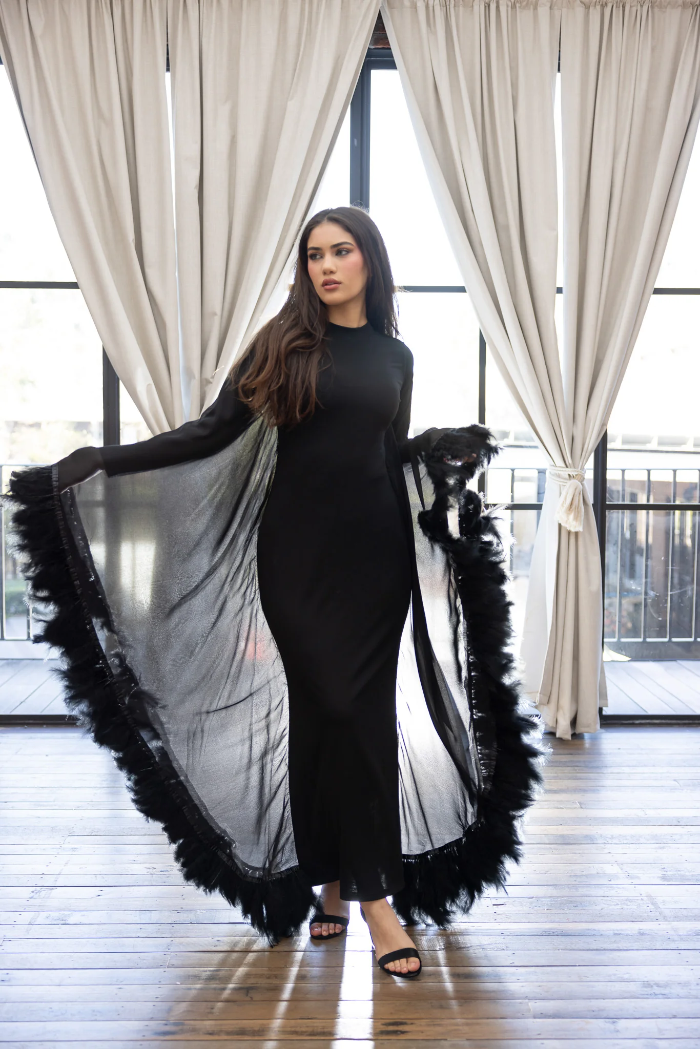 Kairo Feather Detailed Dress - Image 2