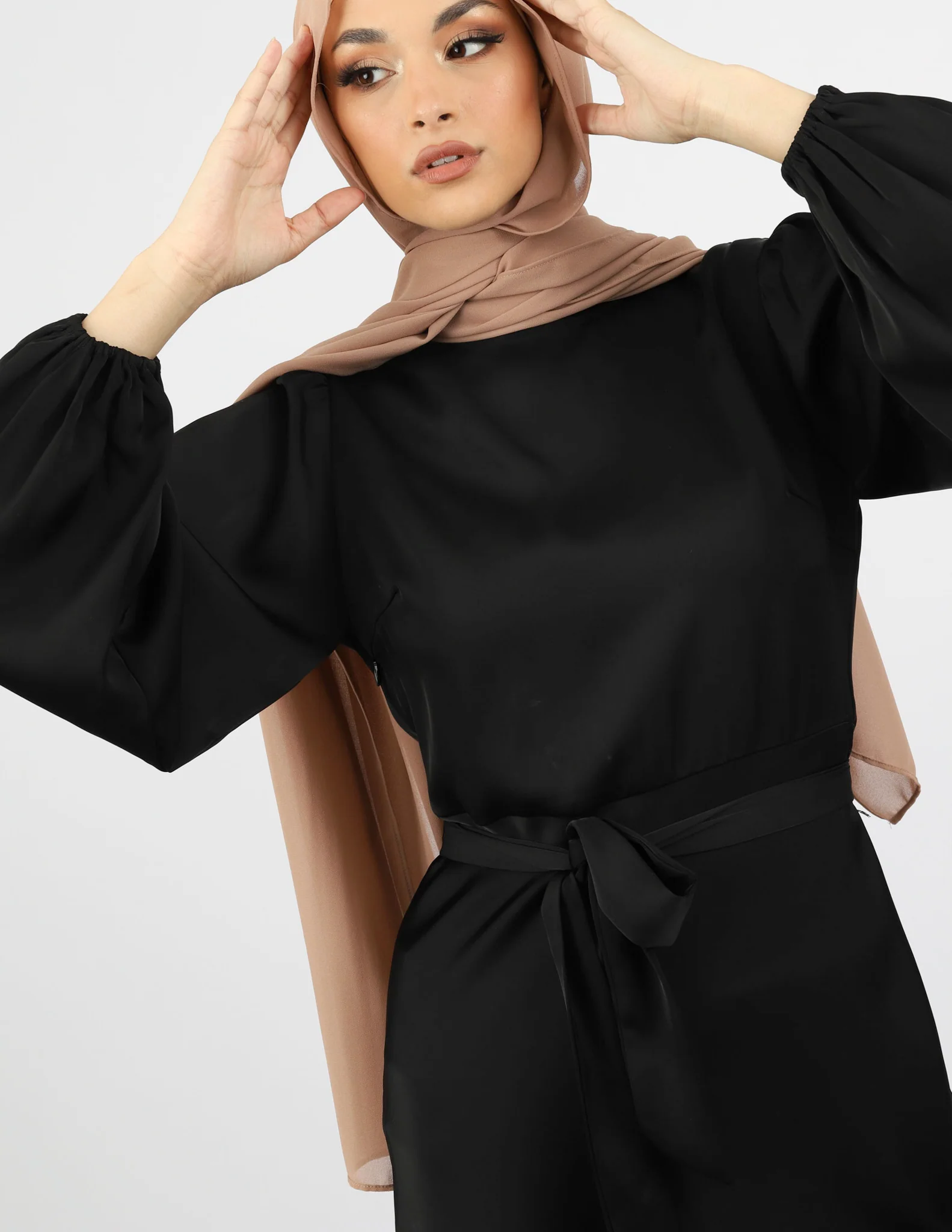 Kaylene Satin Dress - Image 9