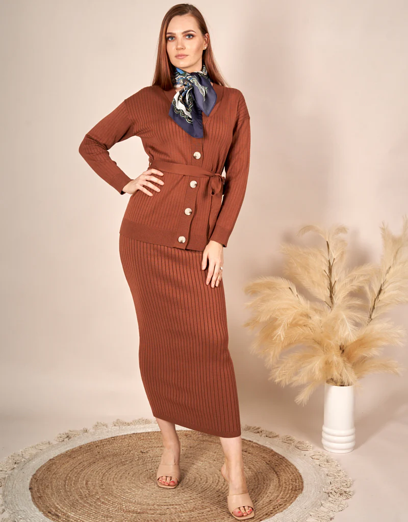 Knit Button Up Wrap Cardi - Image 18