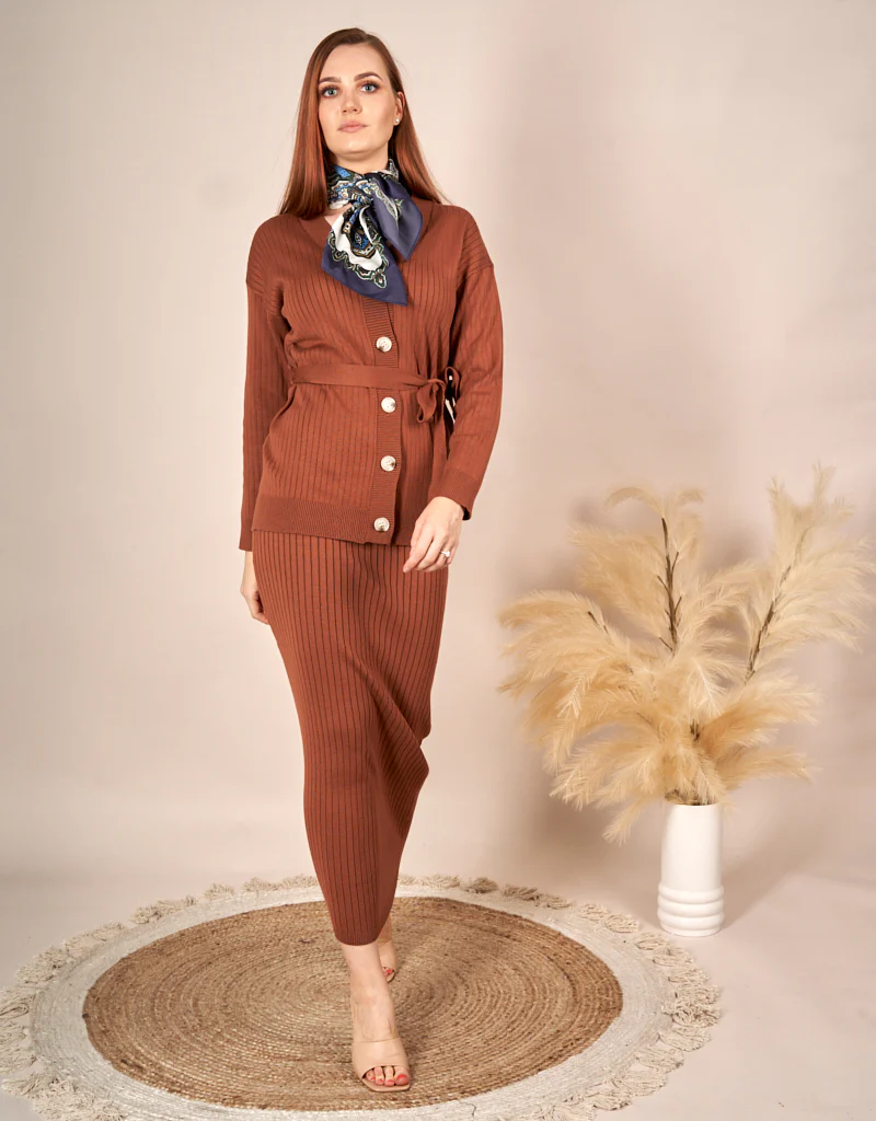 Knit Button Up Wrap Cardi - Image 19